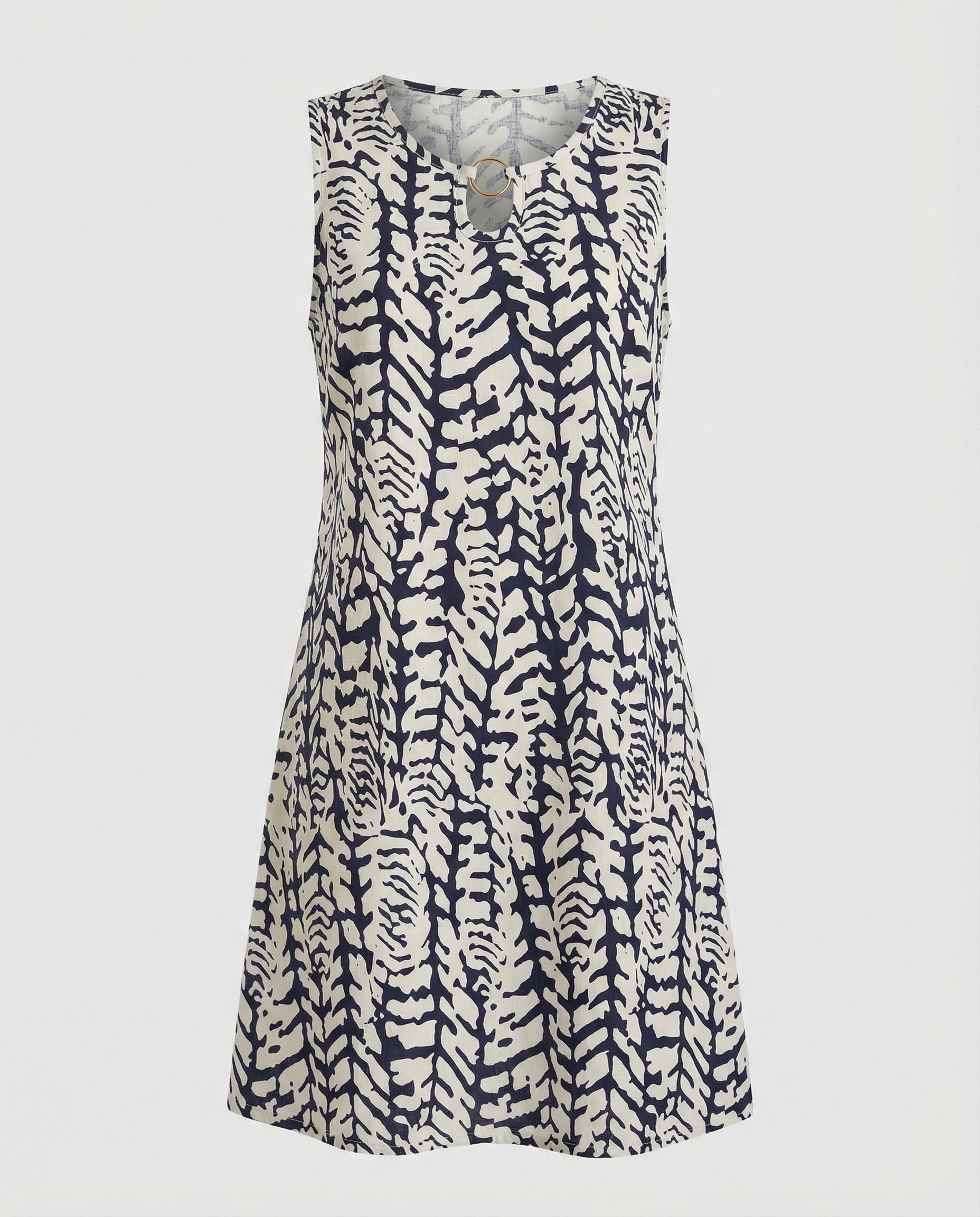 Casual dress women's sleeveless short dress