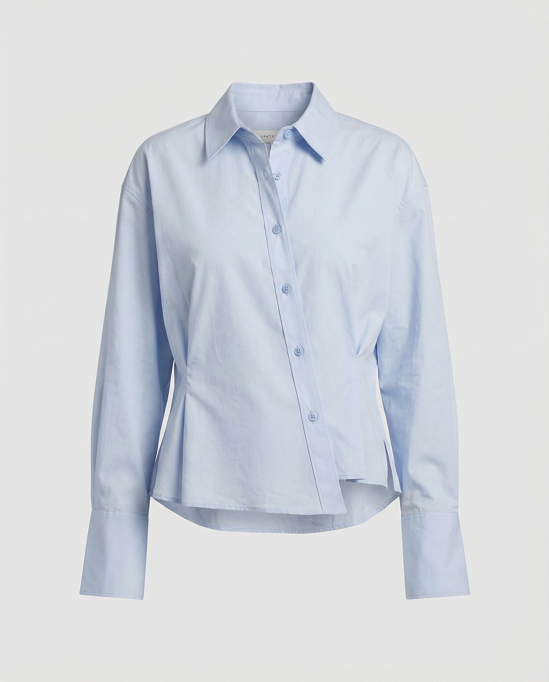 Women's shirt with asymmetric cut