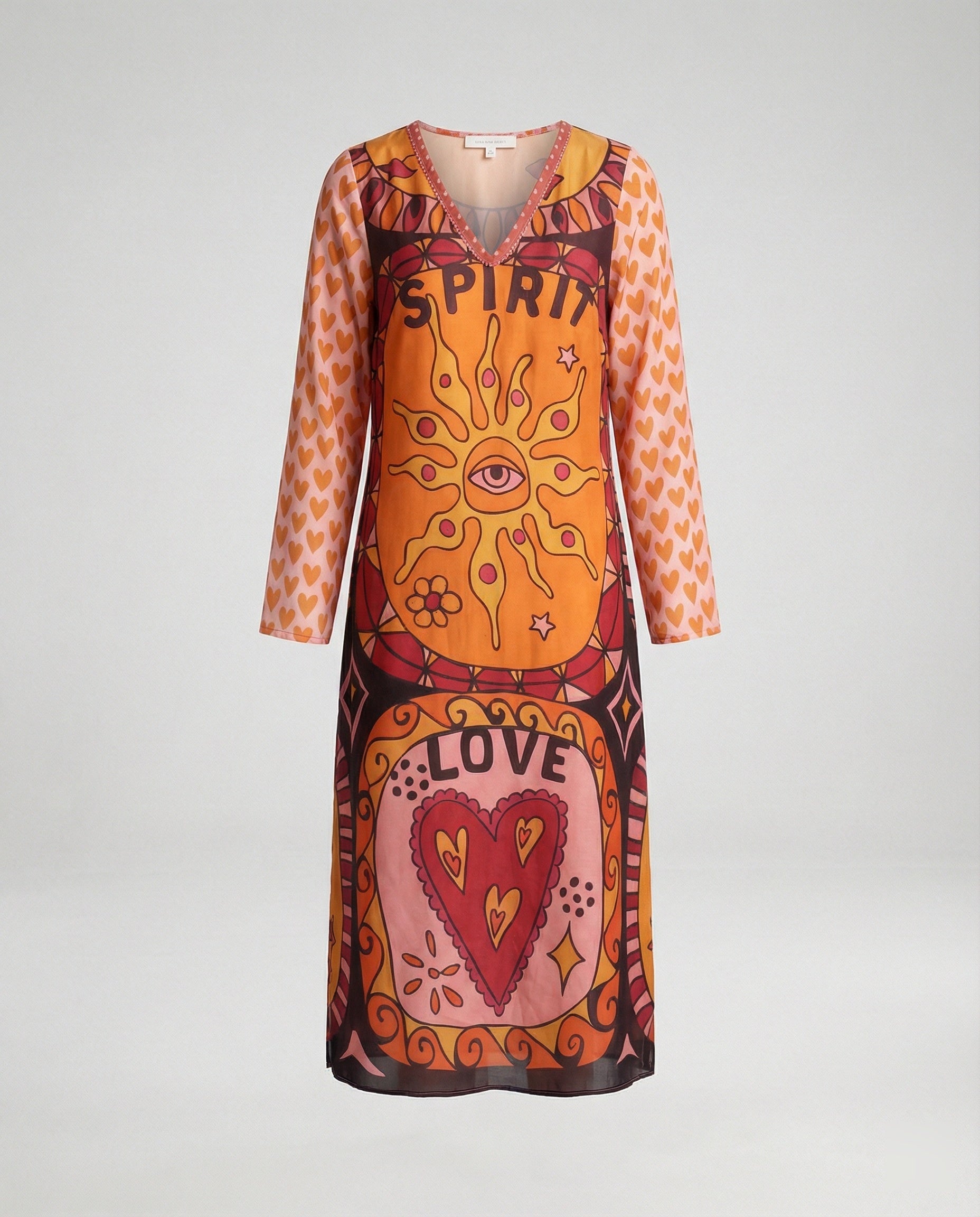 Women Midi Dress Ethno Print
