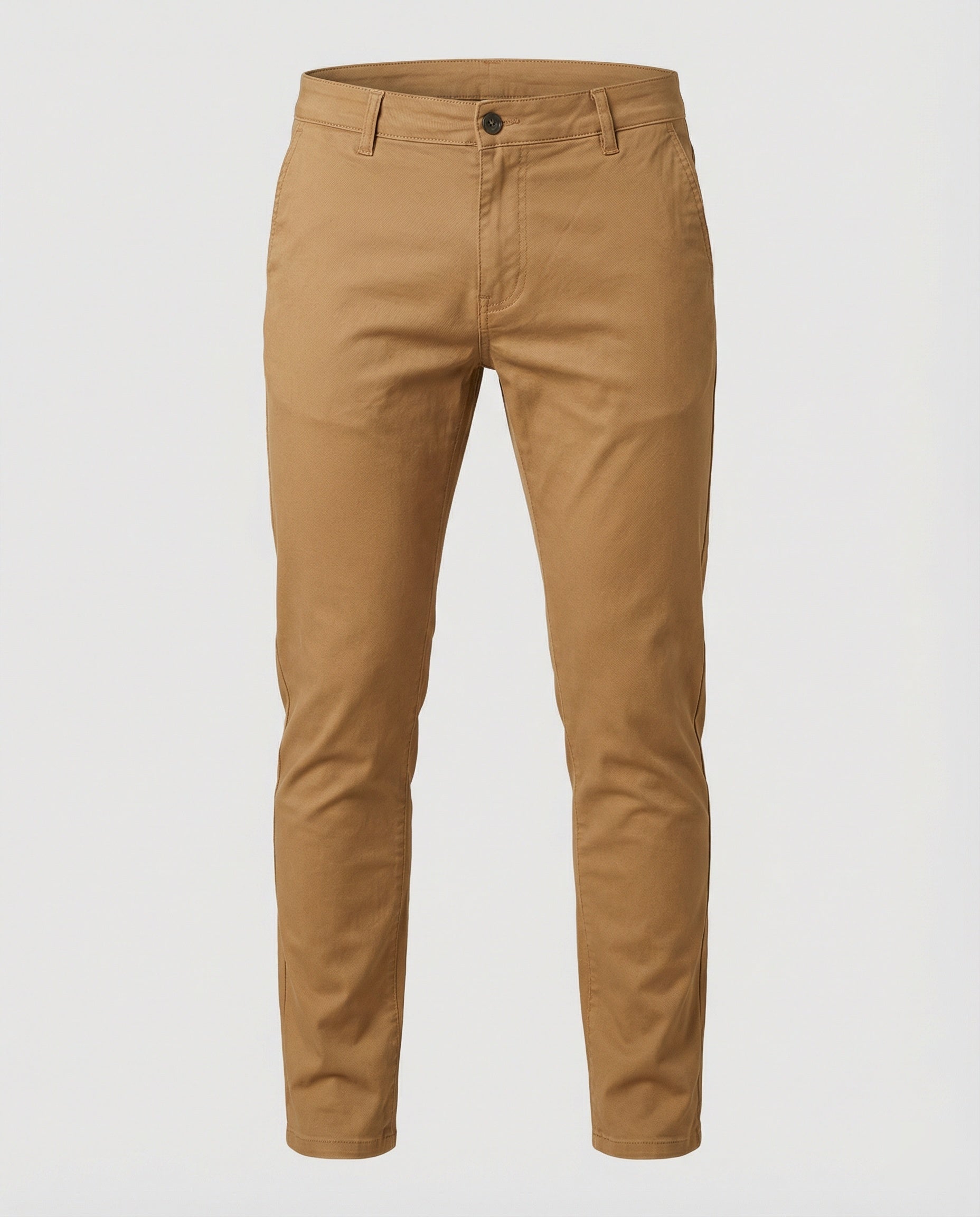 Men's Slim Fit Chino Pants with Elastic Waistband