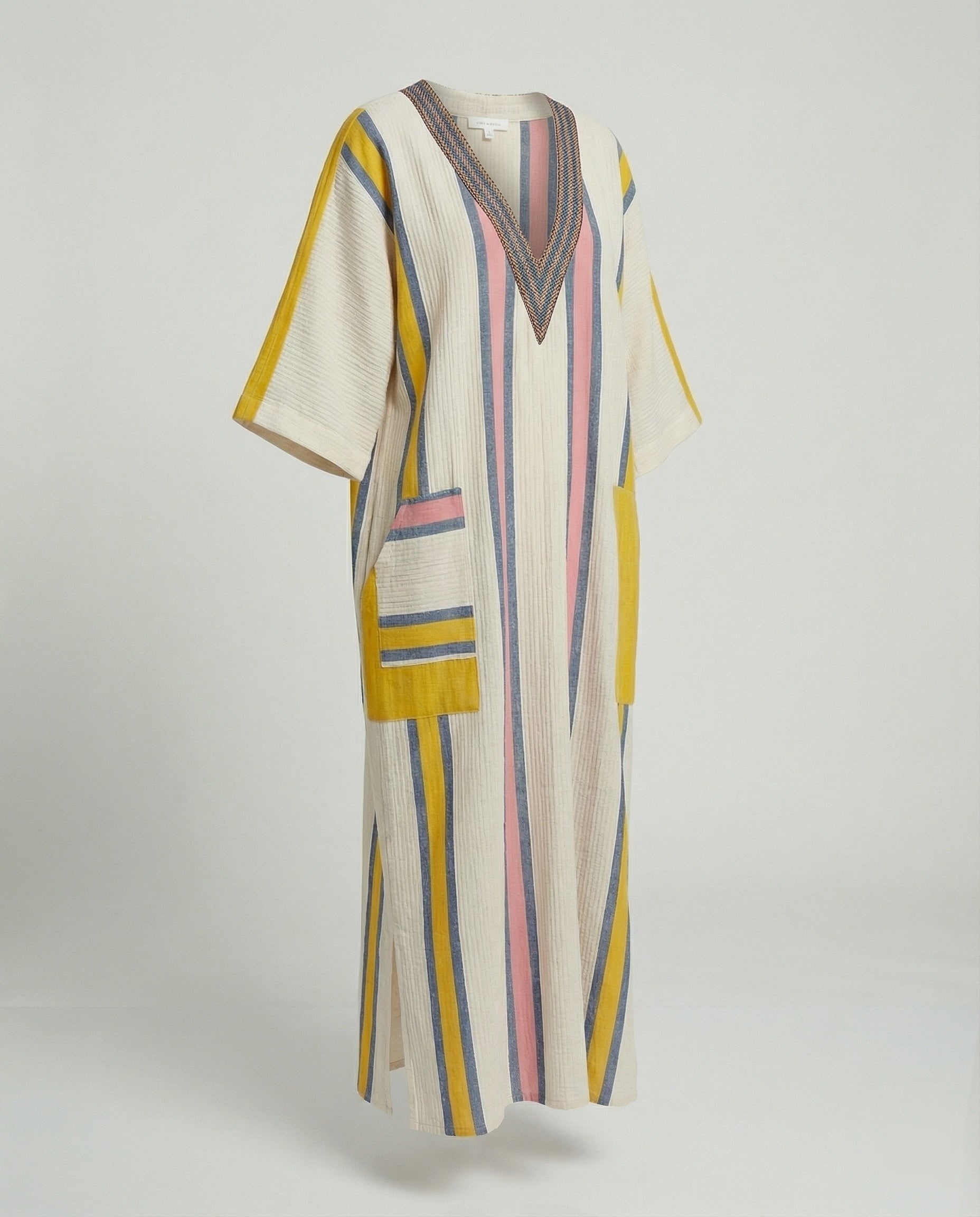Linen Kaftan Maxi Dress Women