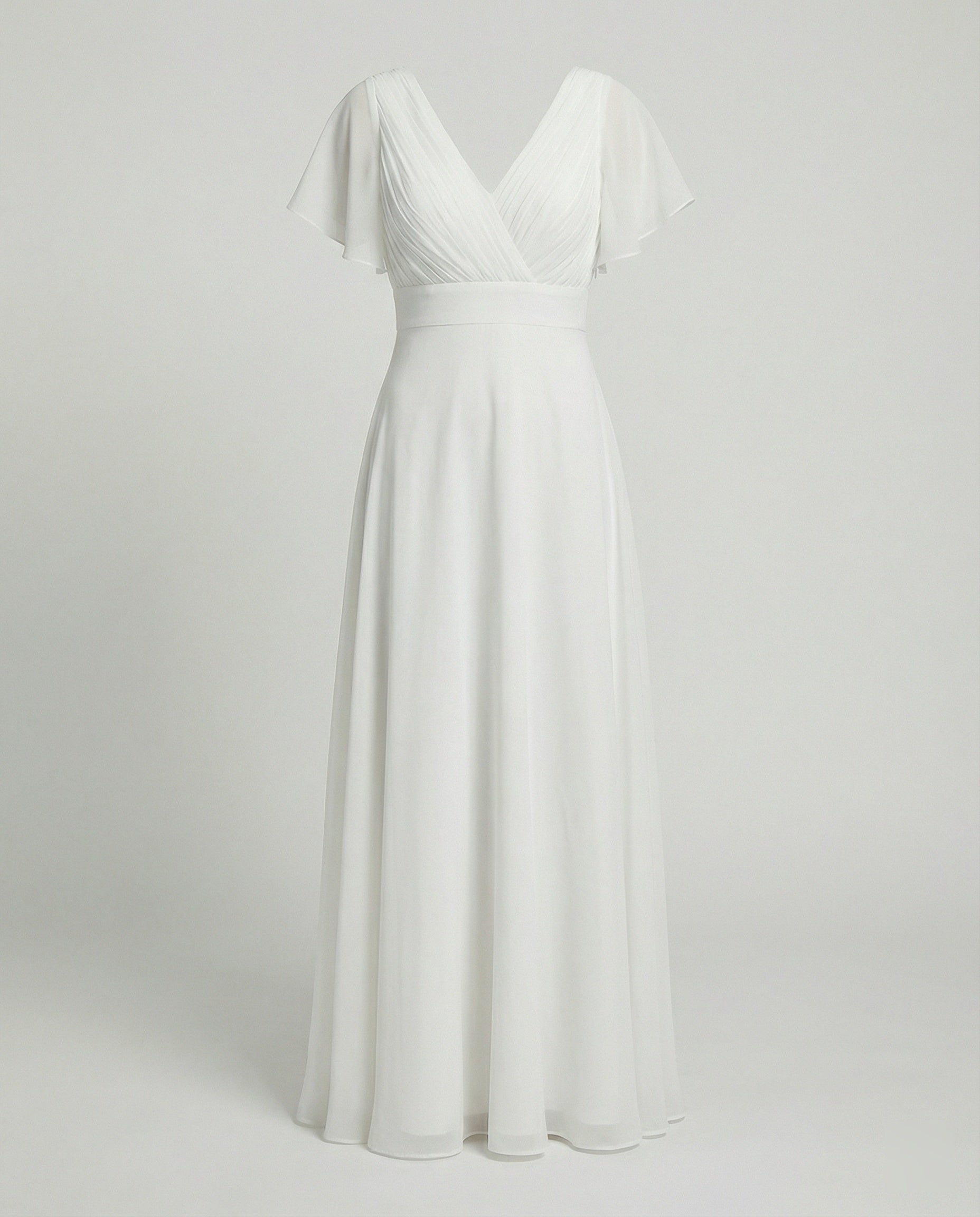 Ladies Maxi Dress Chiffon elegant pleated