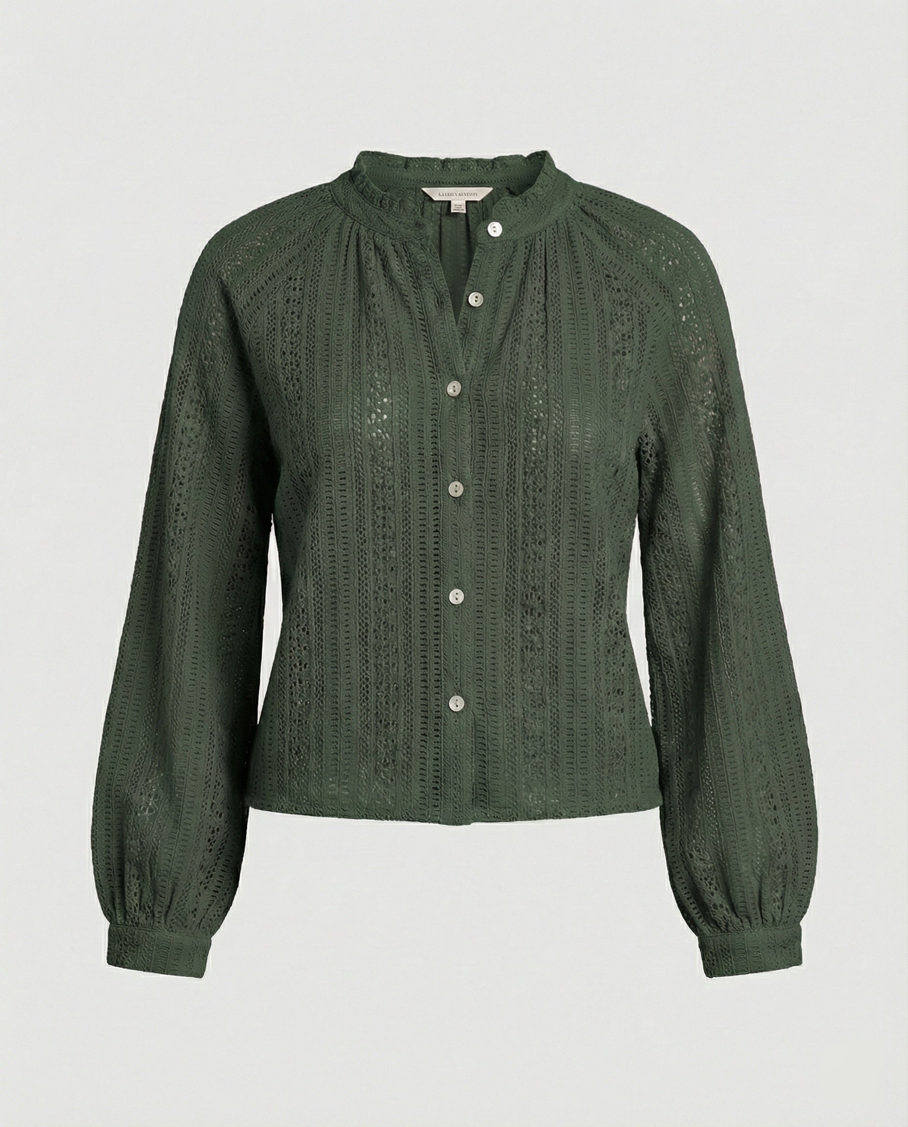 Crochet Lace Blouse With V-Neck Women's
