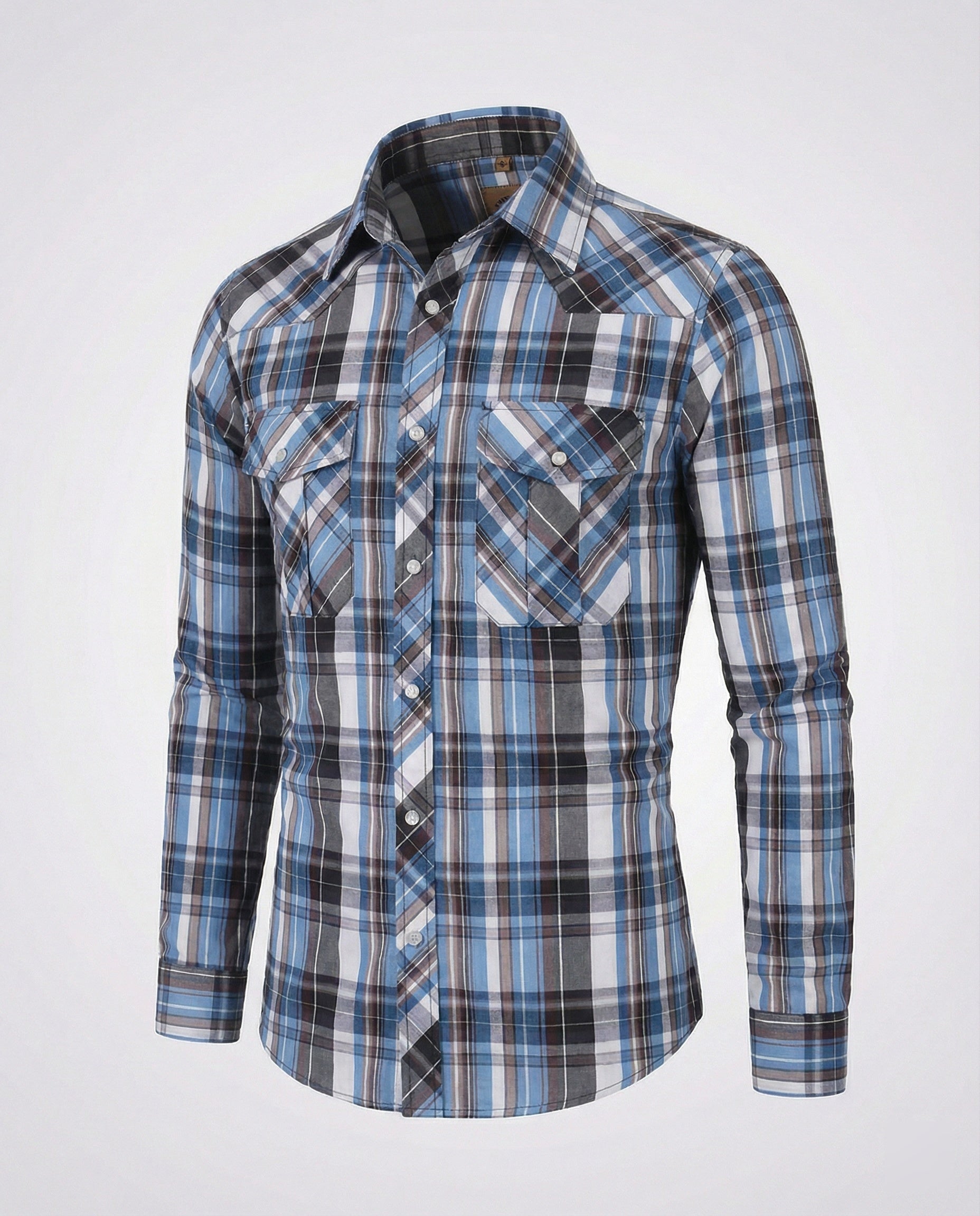 Men's Casual Shirt Checkered Tailored