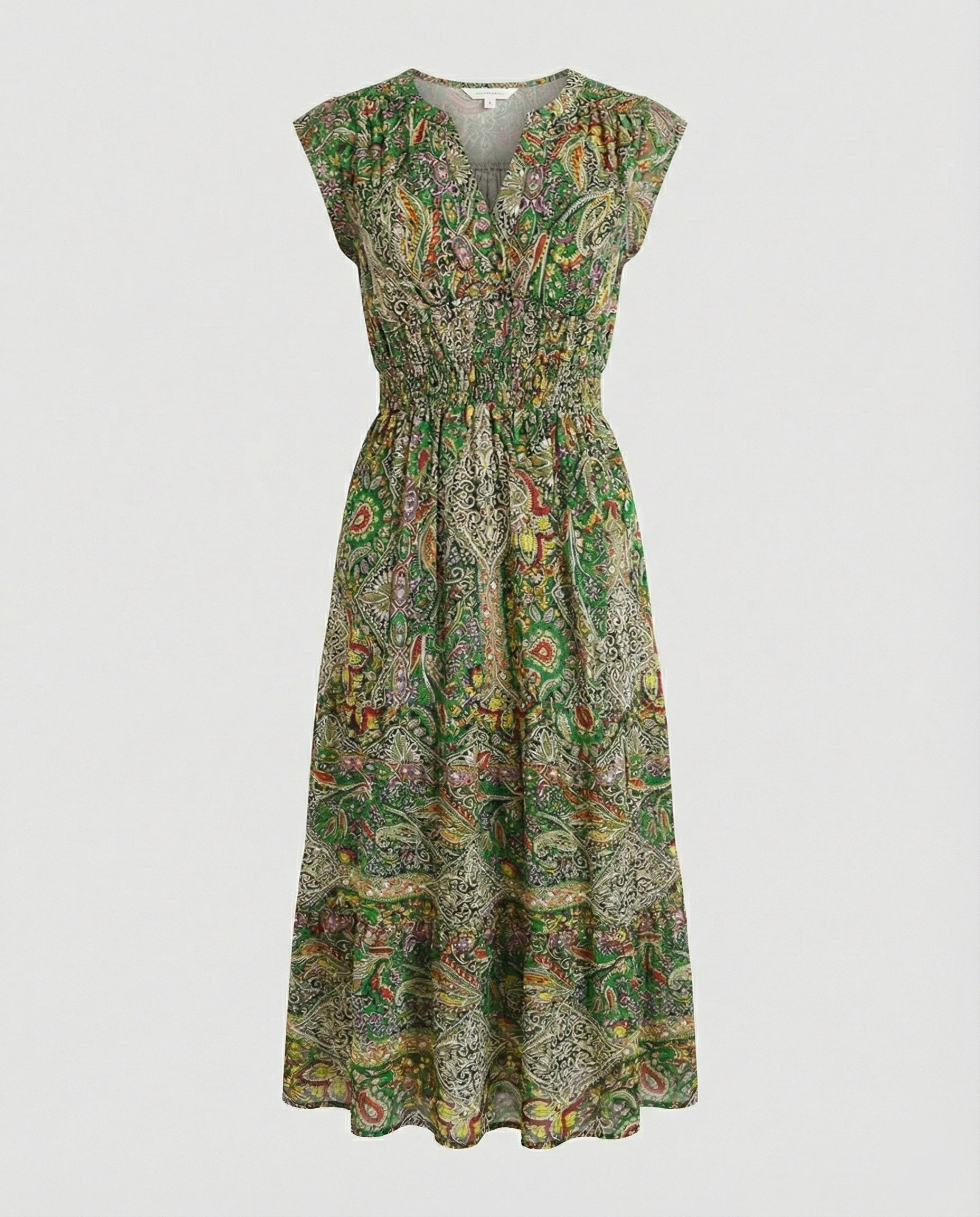 Boho Maxi Dress Summer with Smocked Waist