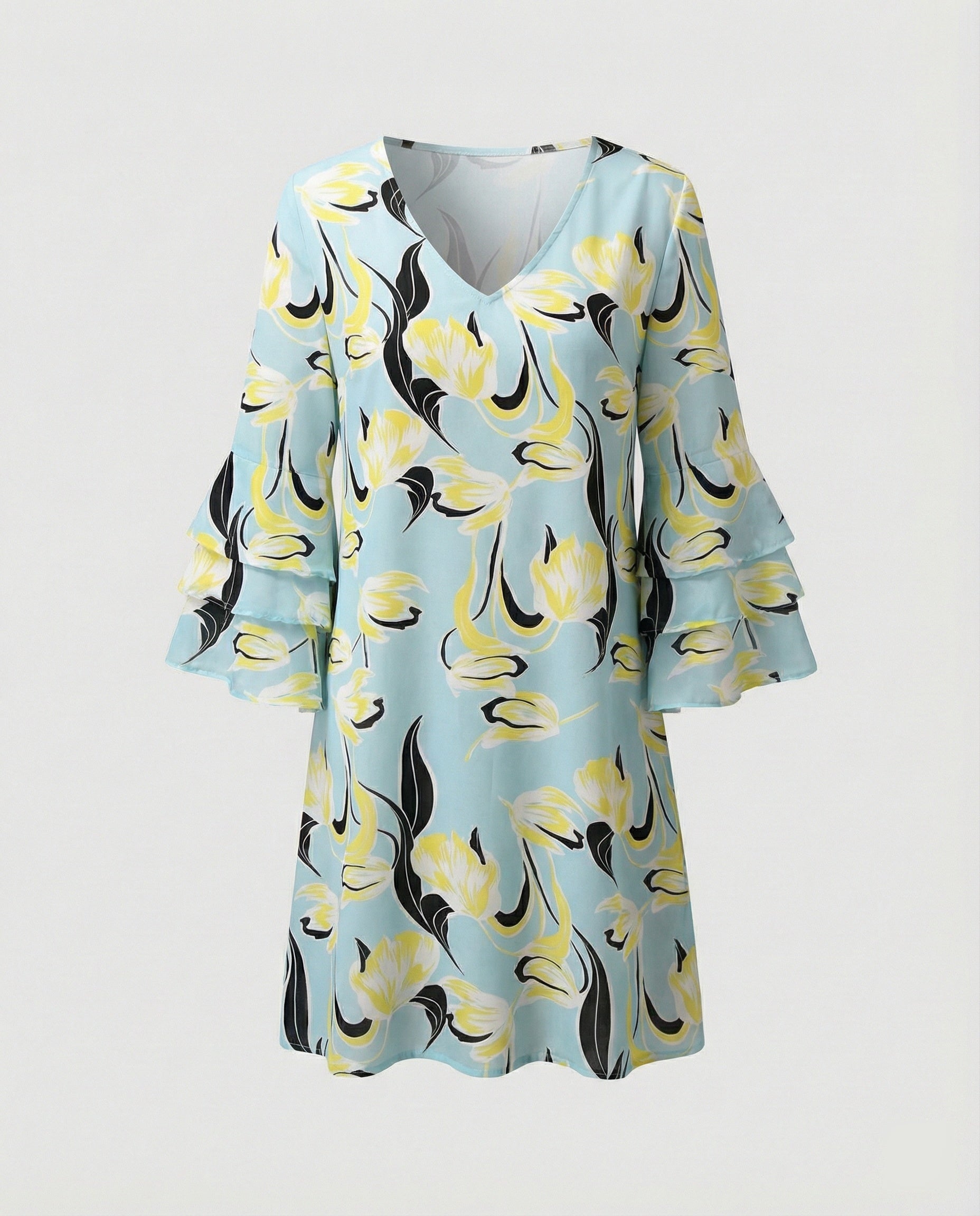 Ladies Floral Mini Dress Summer