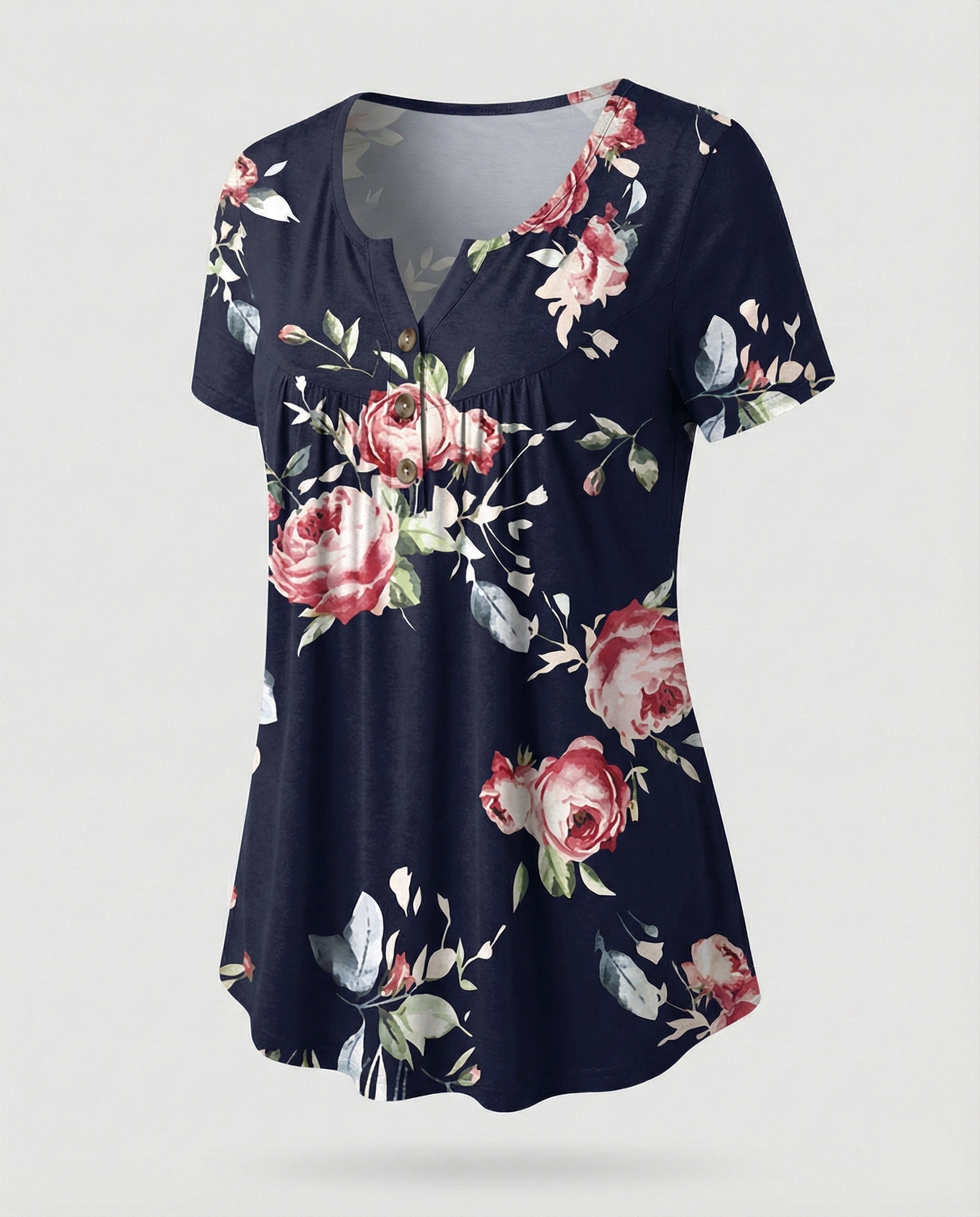 Women's Tunic Women's U-Neck Print