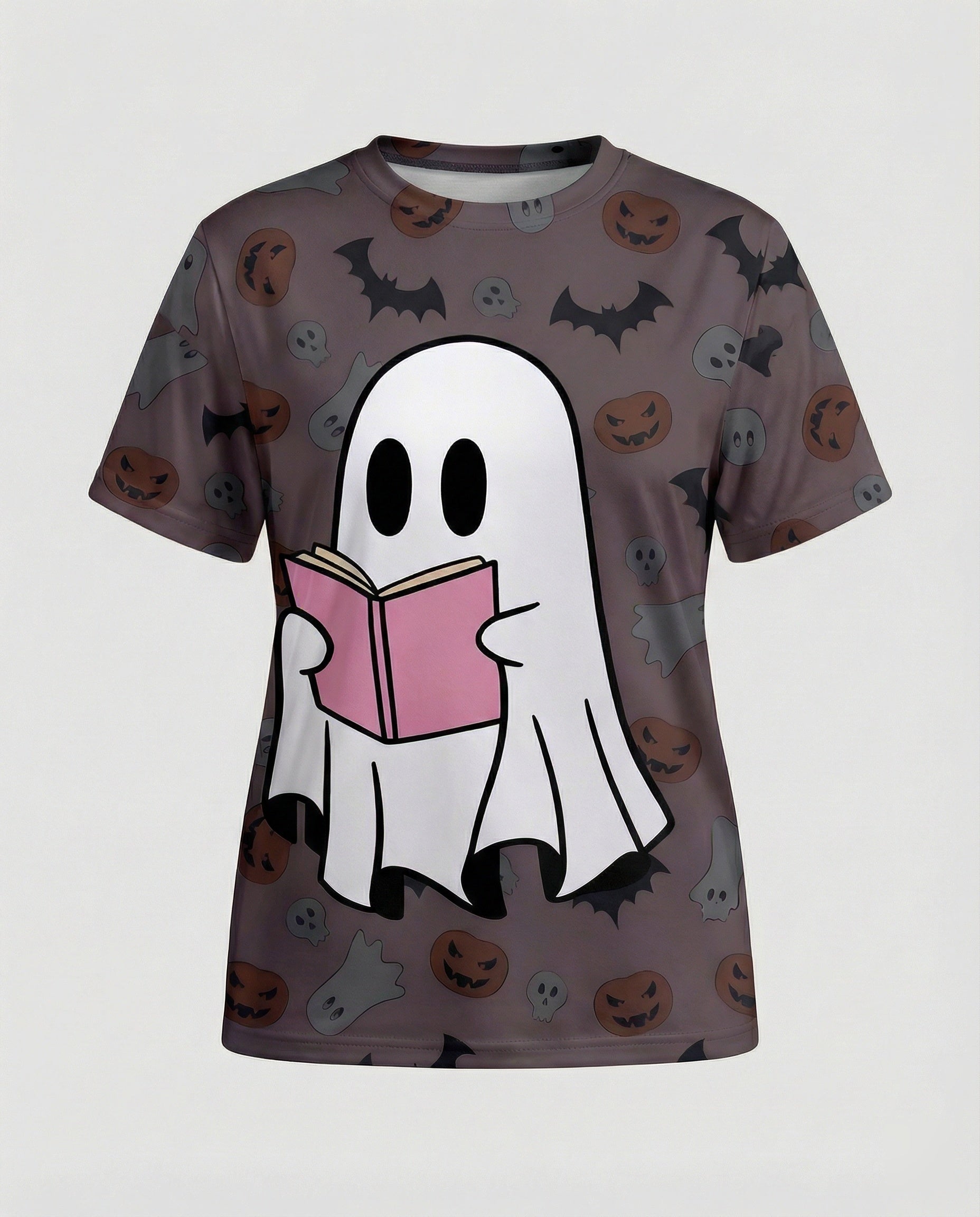 Short Sleeve Shirt Skull Print Women