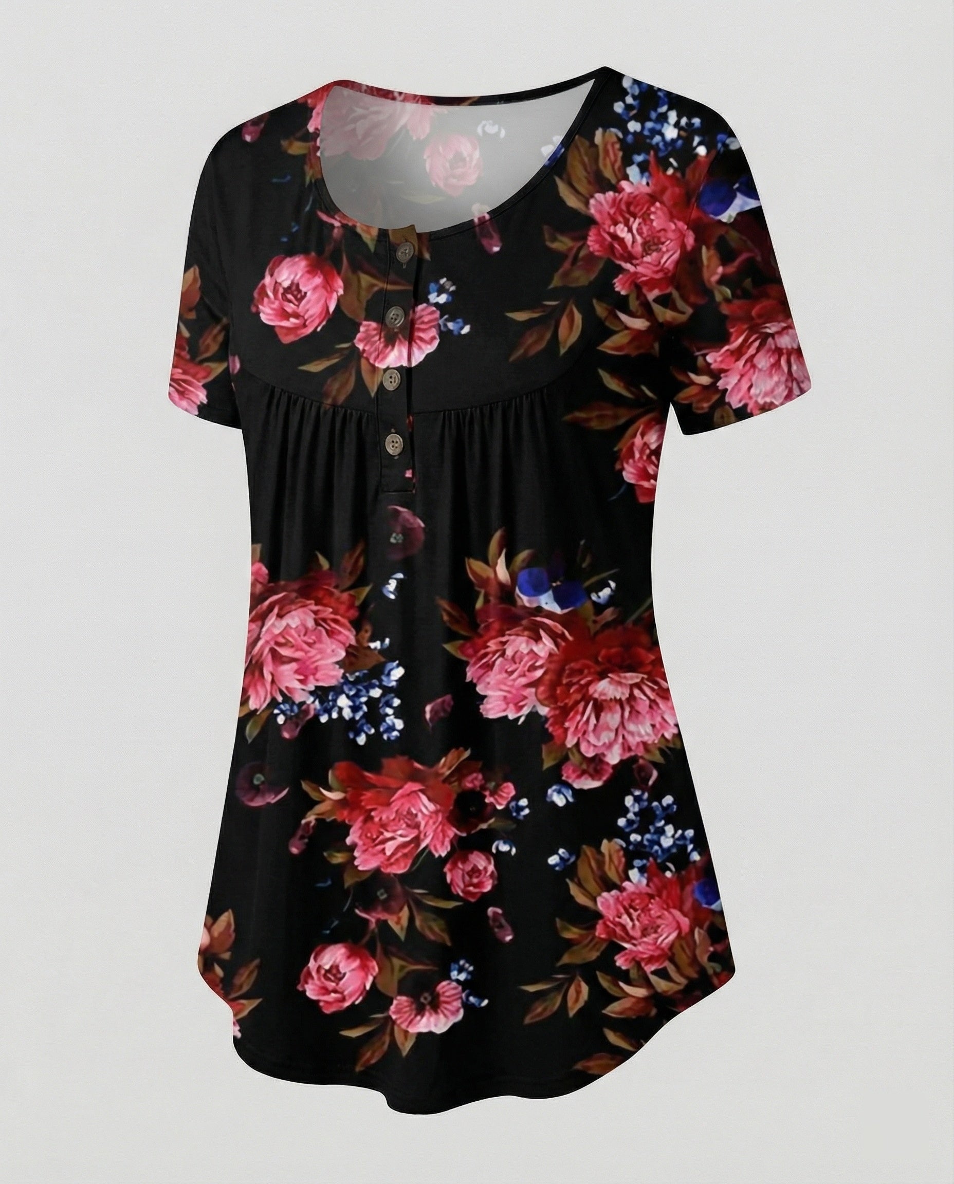Women's Tunic Women's U-Neck Print