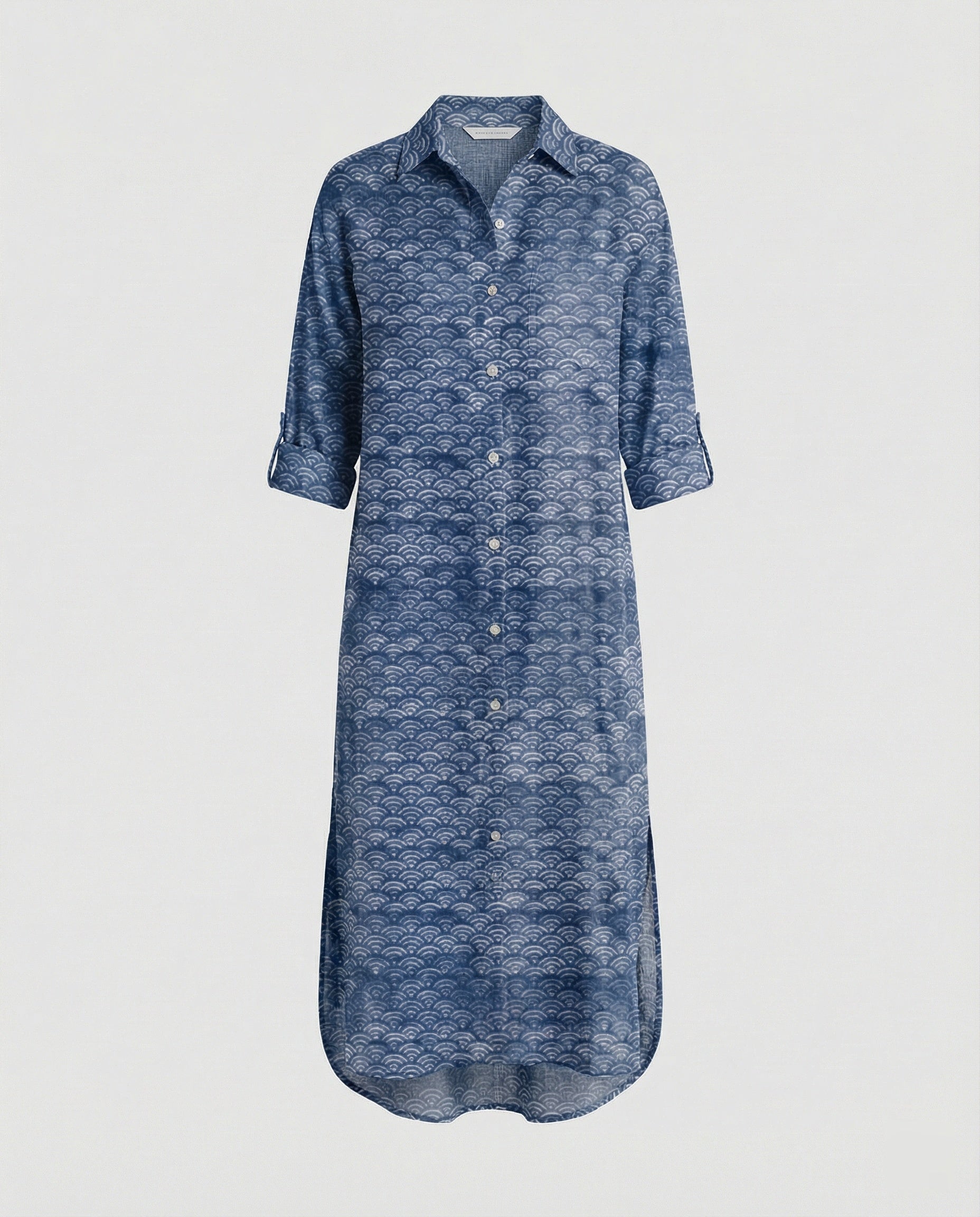 Women's Kaftan Dress Long Silk Look