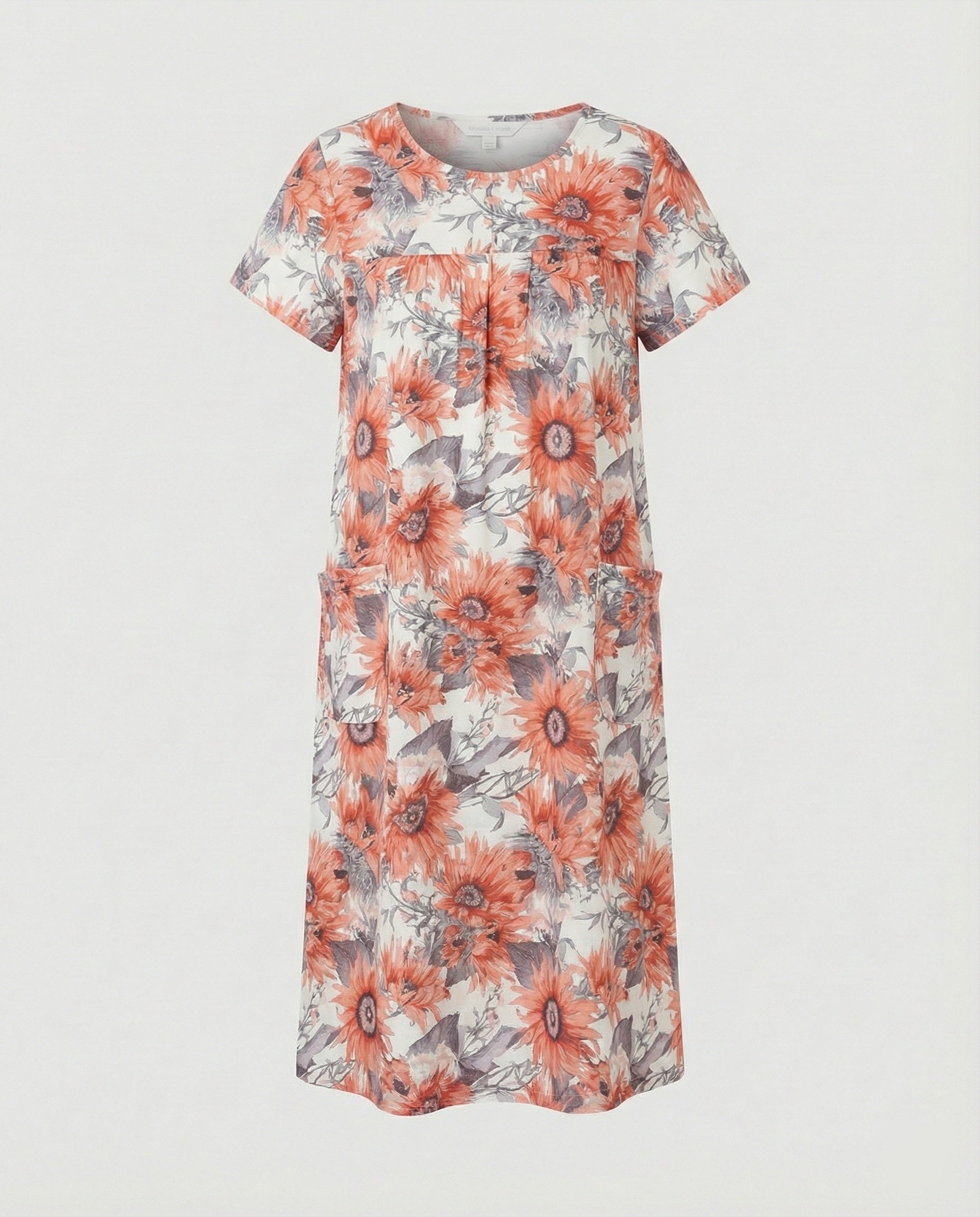 Lightweight Midi Dress Women With Pockets