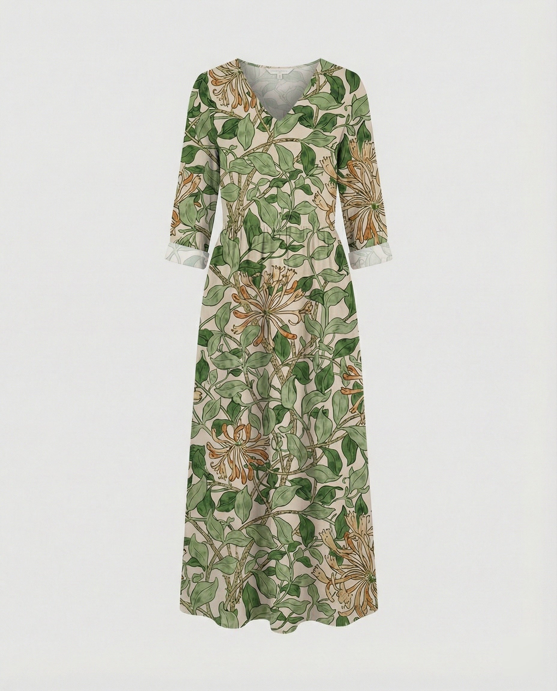 Women's Boho Maxi Dress Summer Linen Look