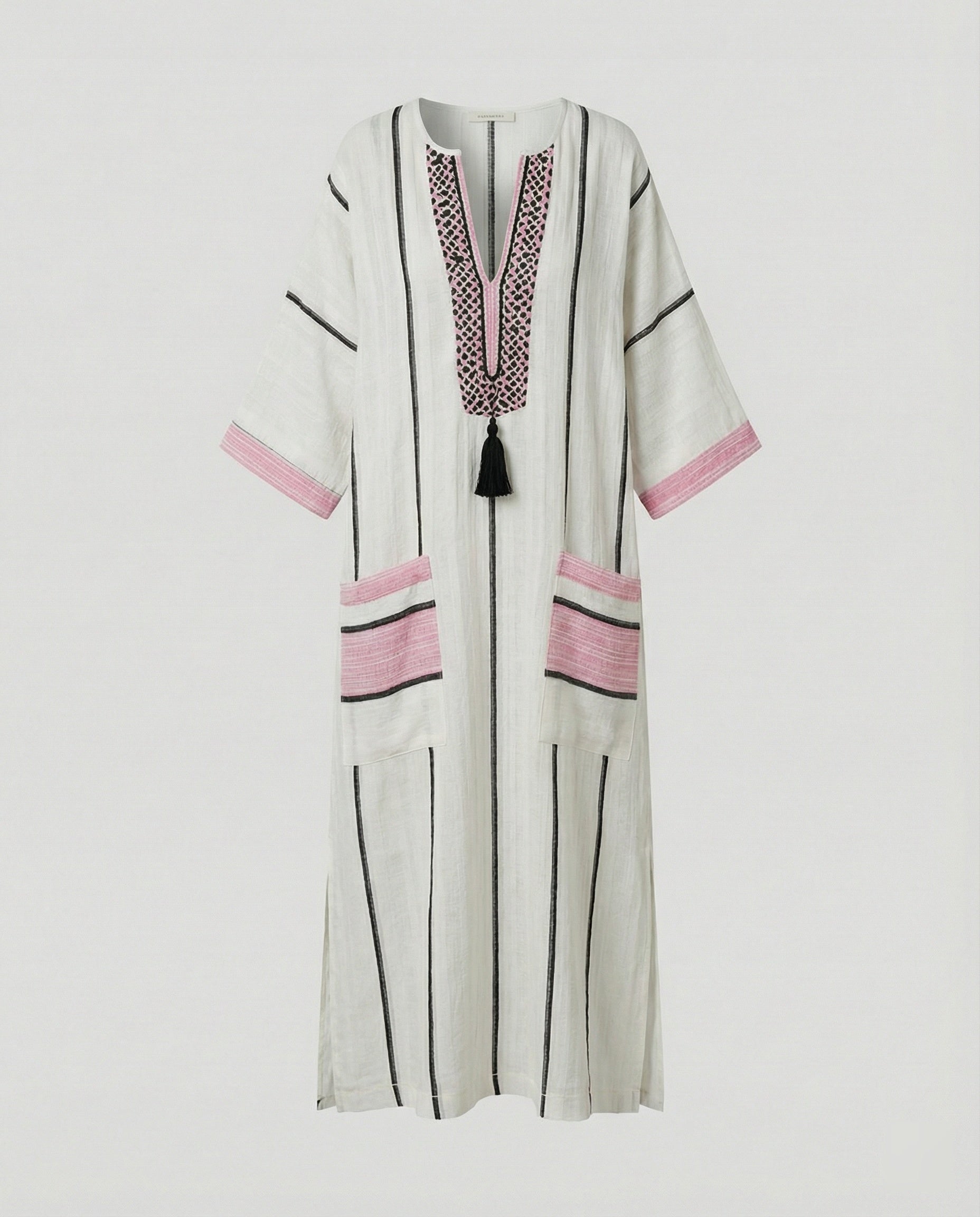 Linen Kaftan Maxi Dress Women