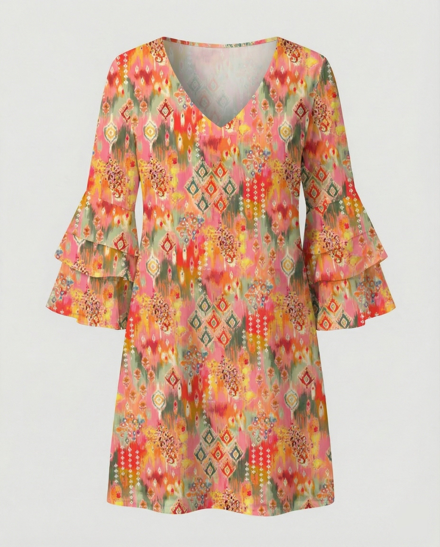 Ladies Floral Mini Dress Summer