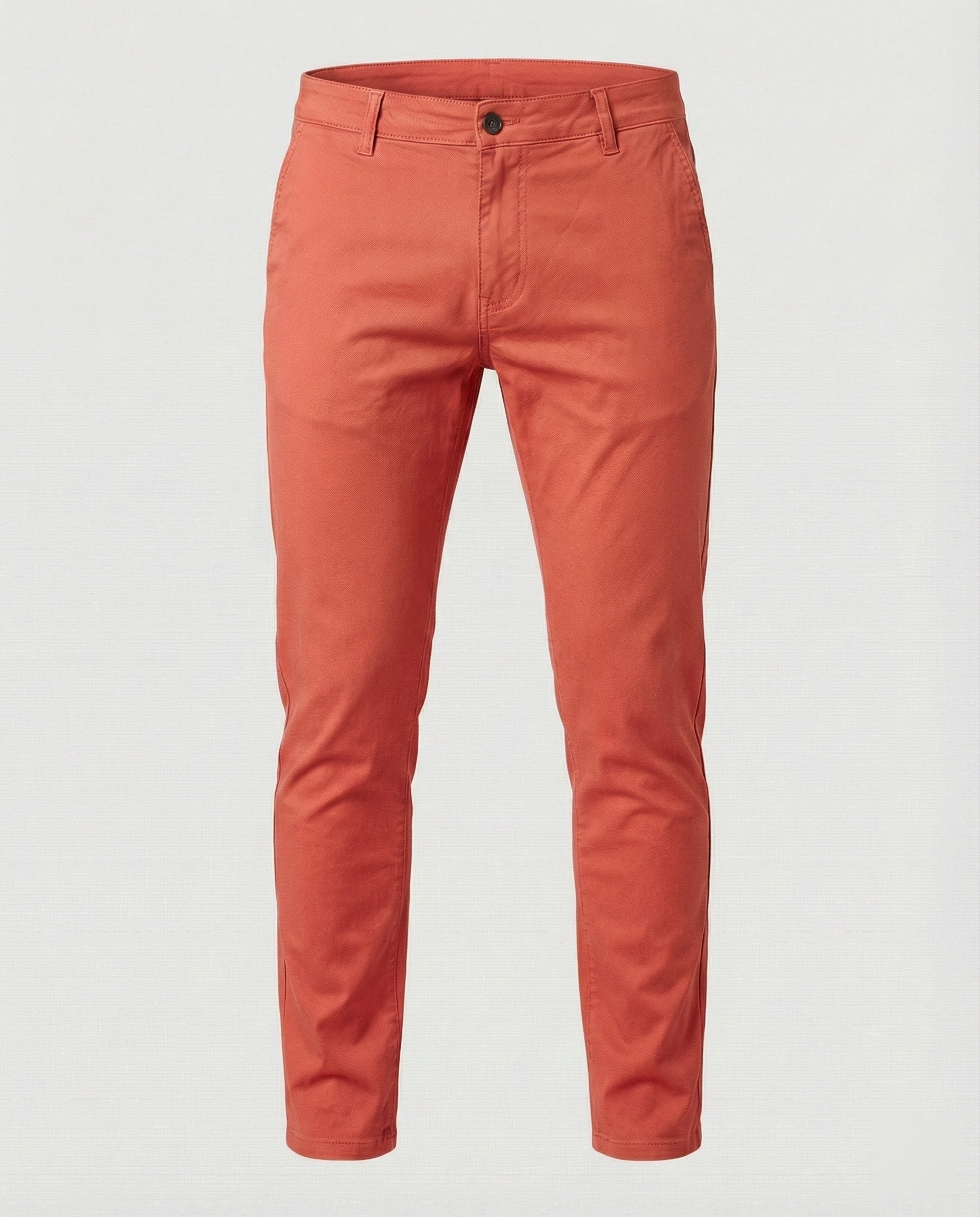 Men's Slim Fit Chino Pants with Elastic Waistband