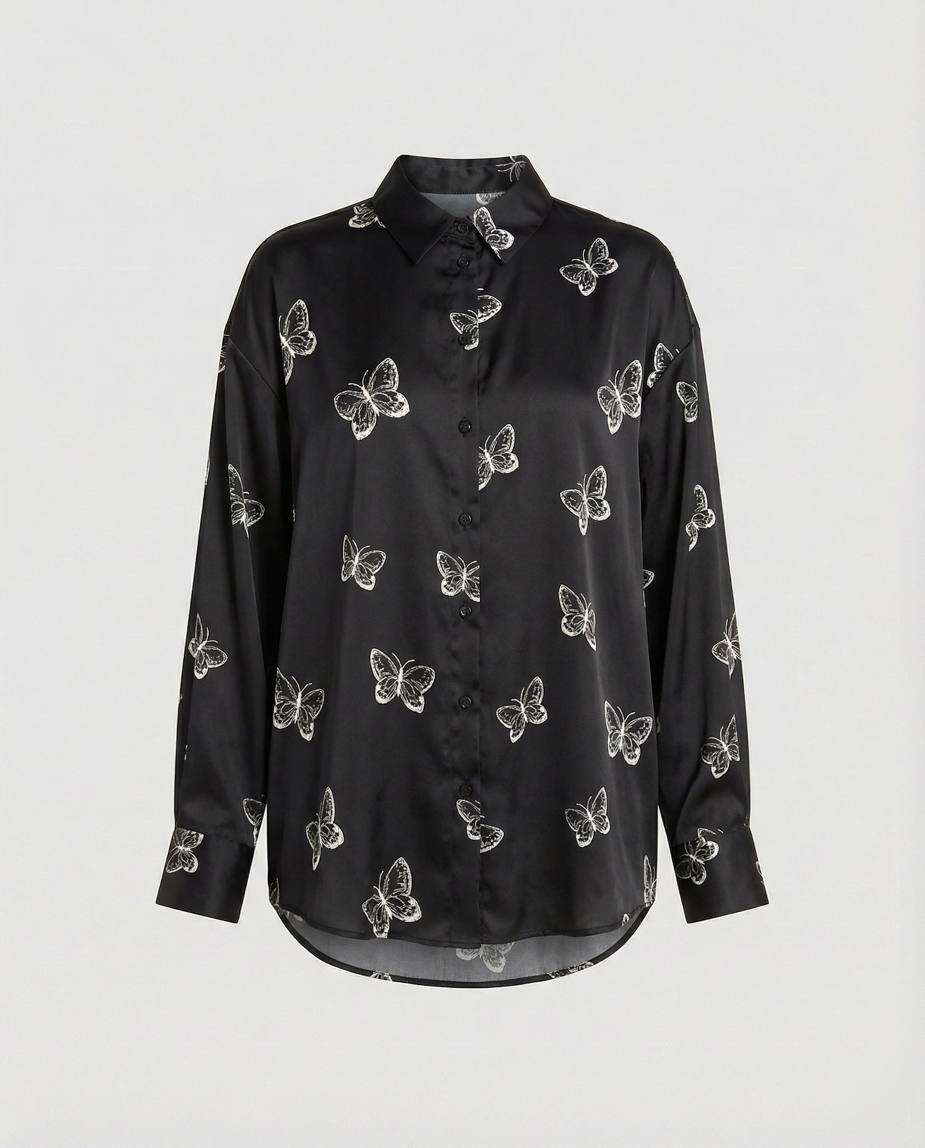Light blouse women watercolor flowers
