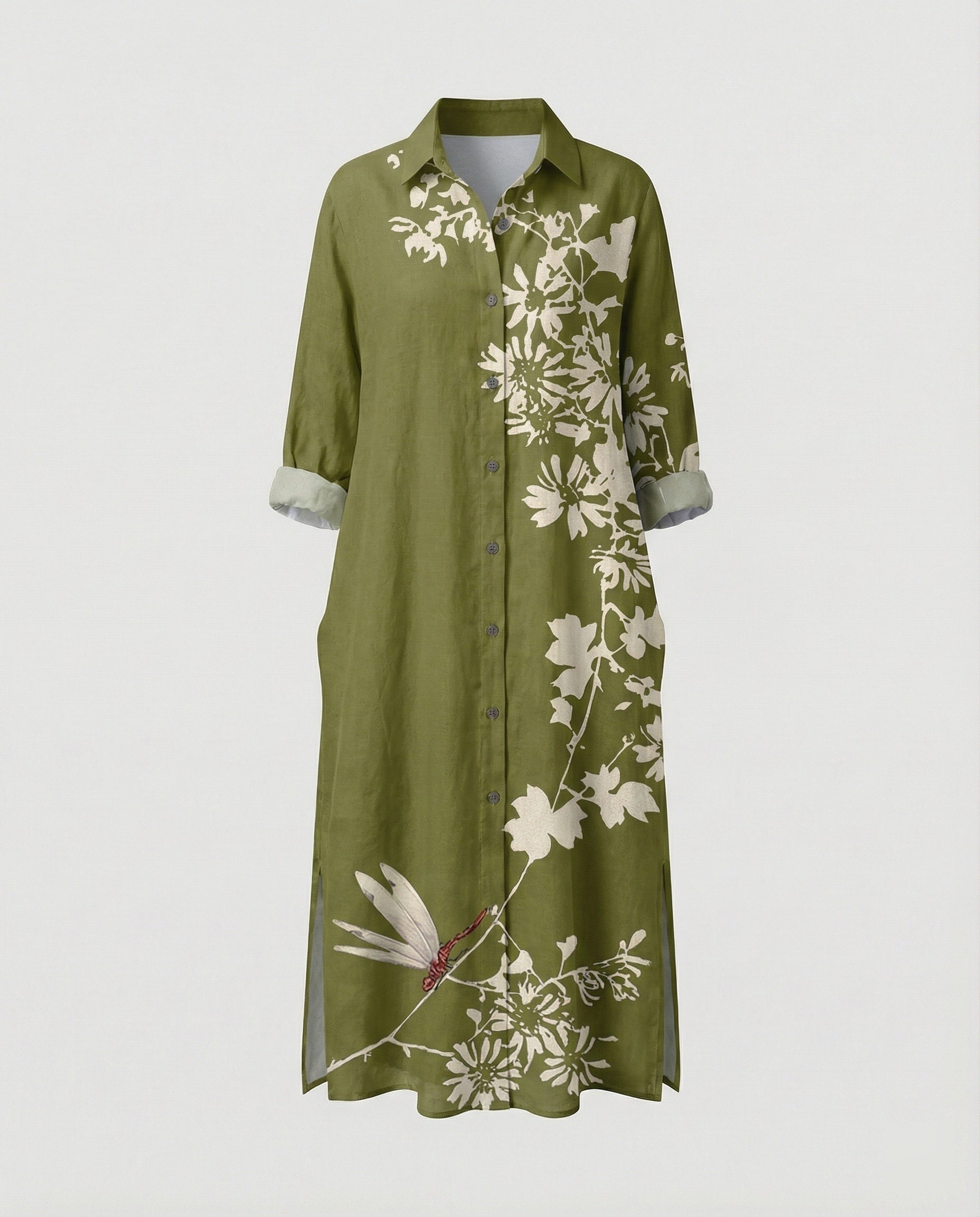 Women's Kaftan Dress Long Silk Look