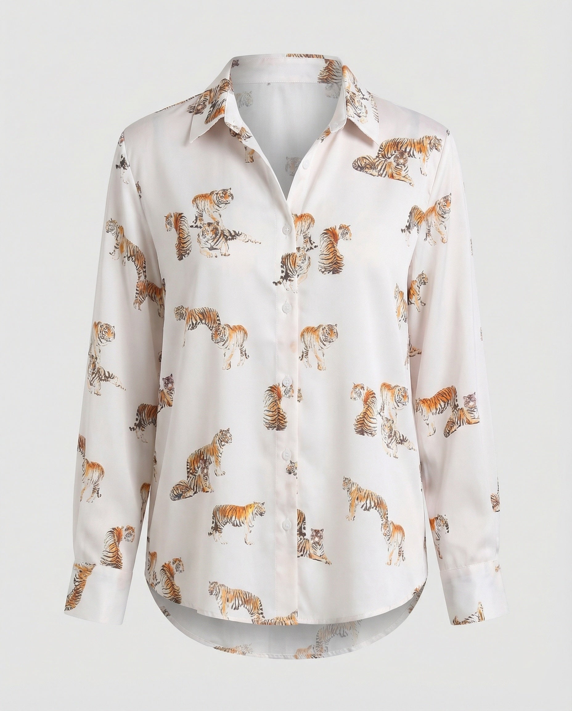 Light blouse women watercolor flowers