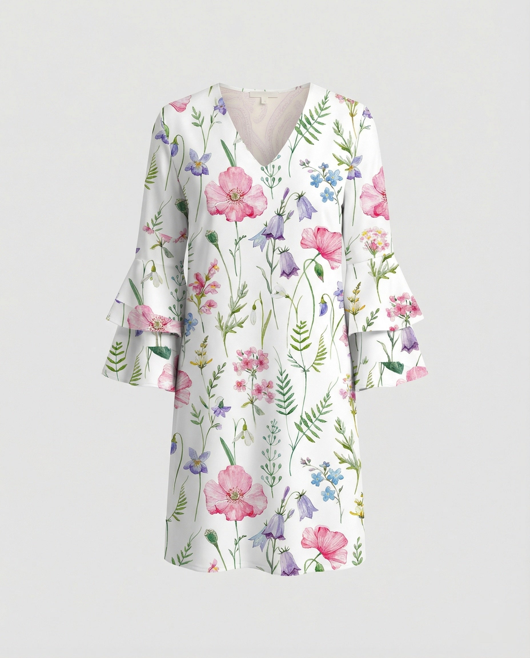 Ladies Floral Mini Dress Summer
