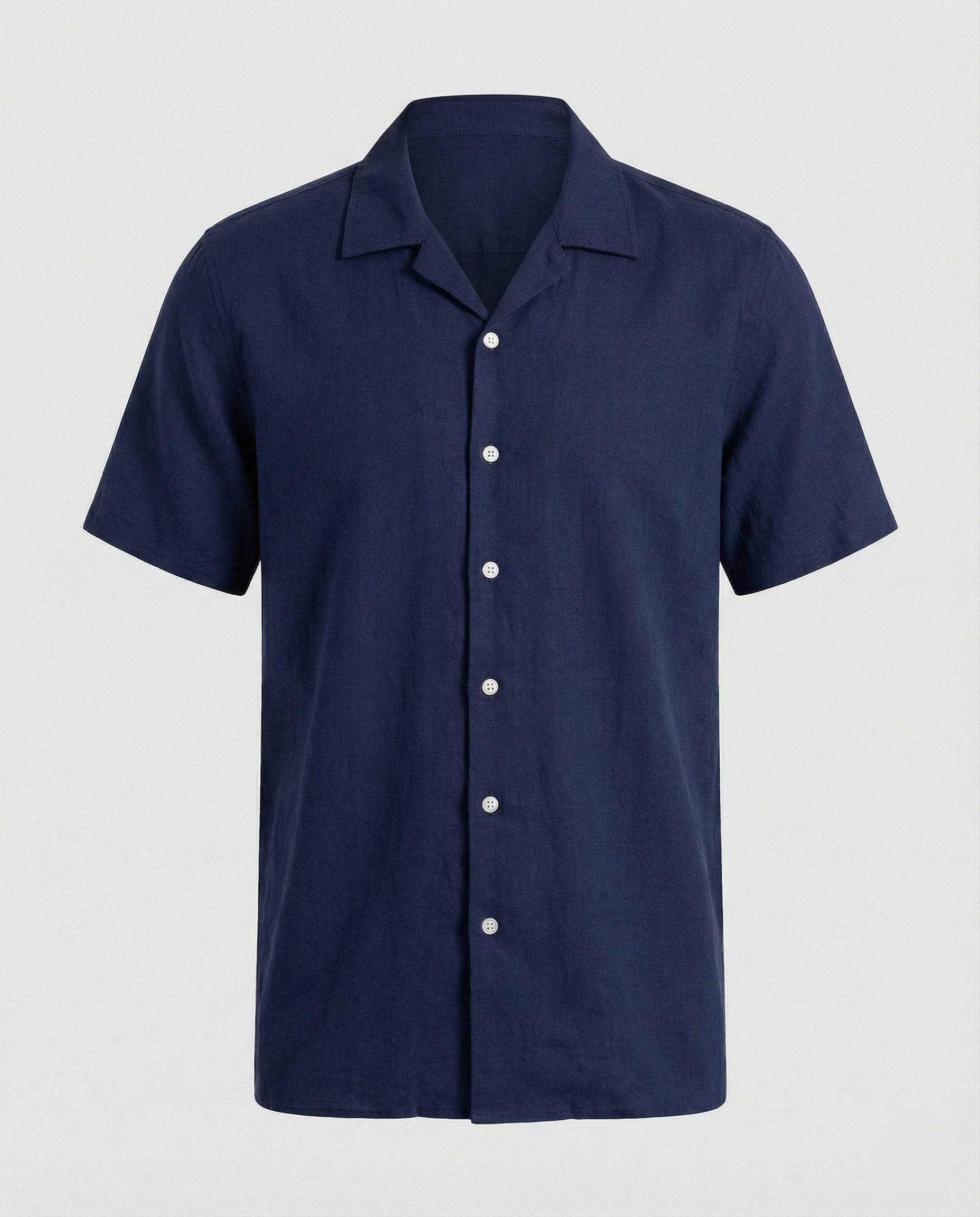 Short Sleeve Hawaii Shirt Men Palm Print