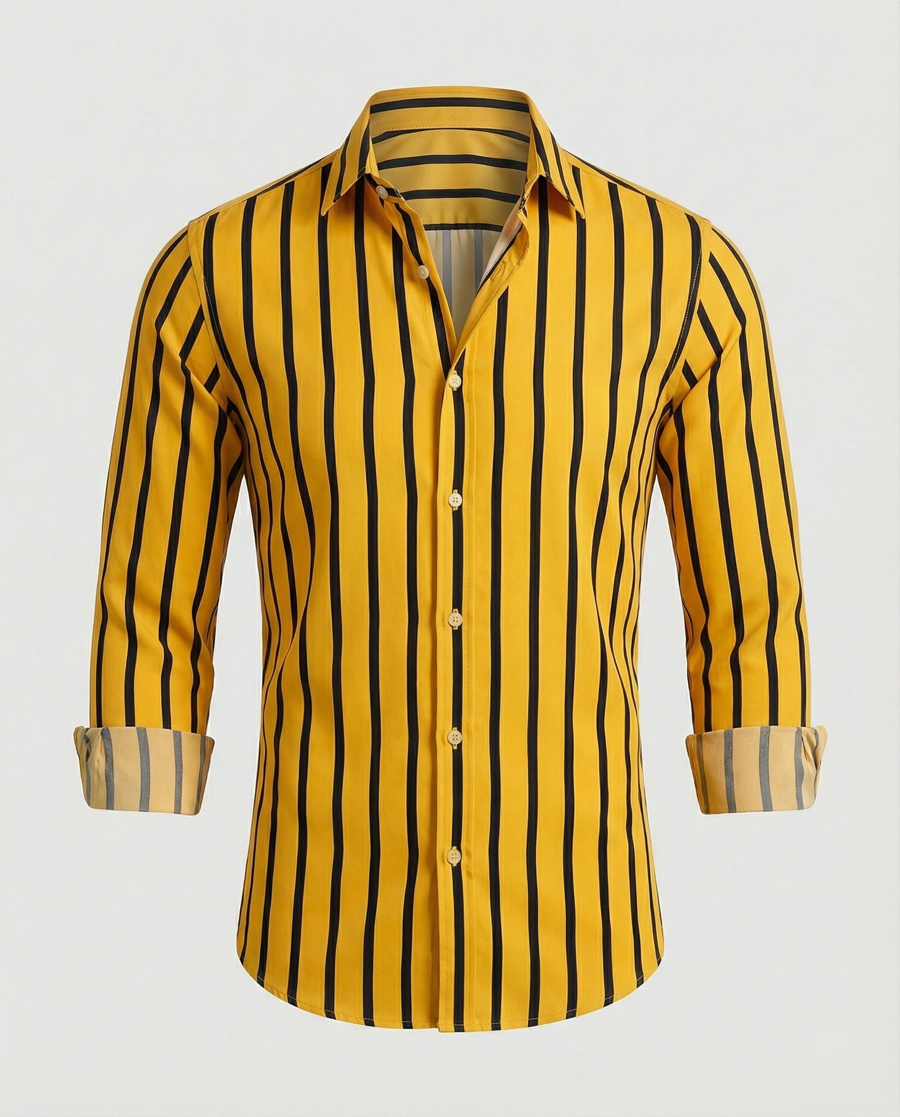 Men's Shirt Striped Kent Collar