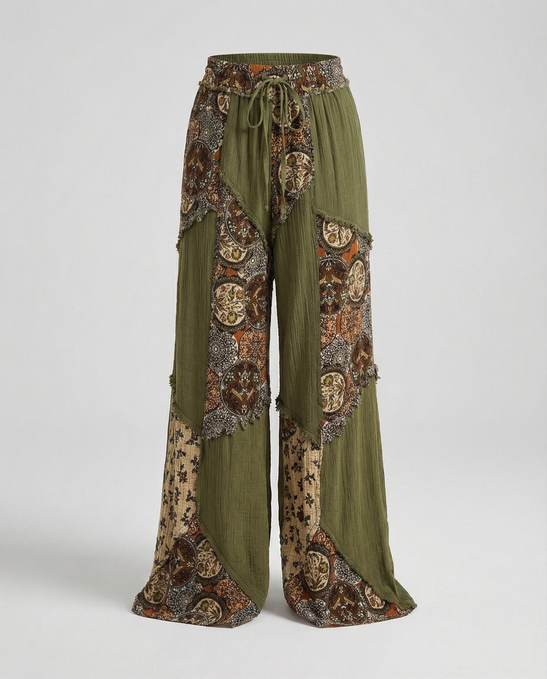 Women's Harem Pants Boho Patchwork