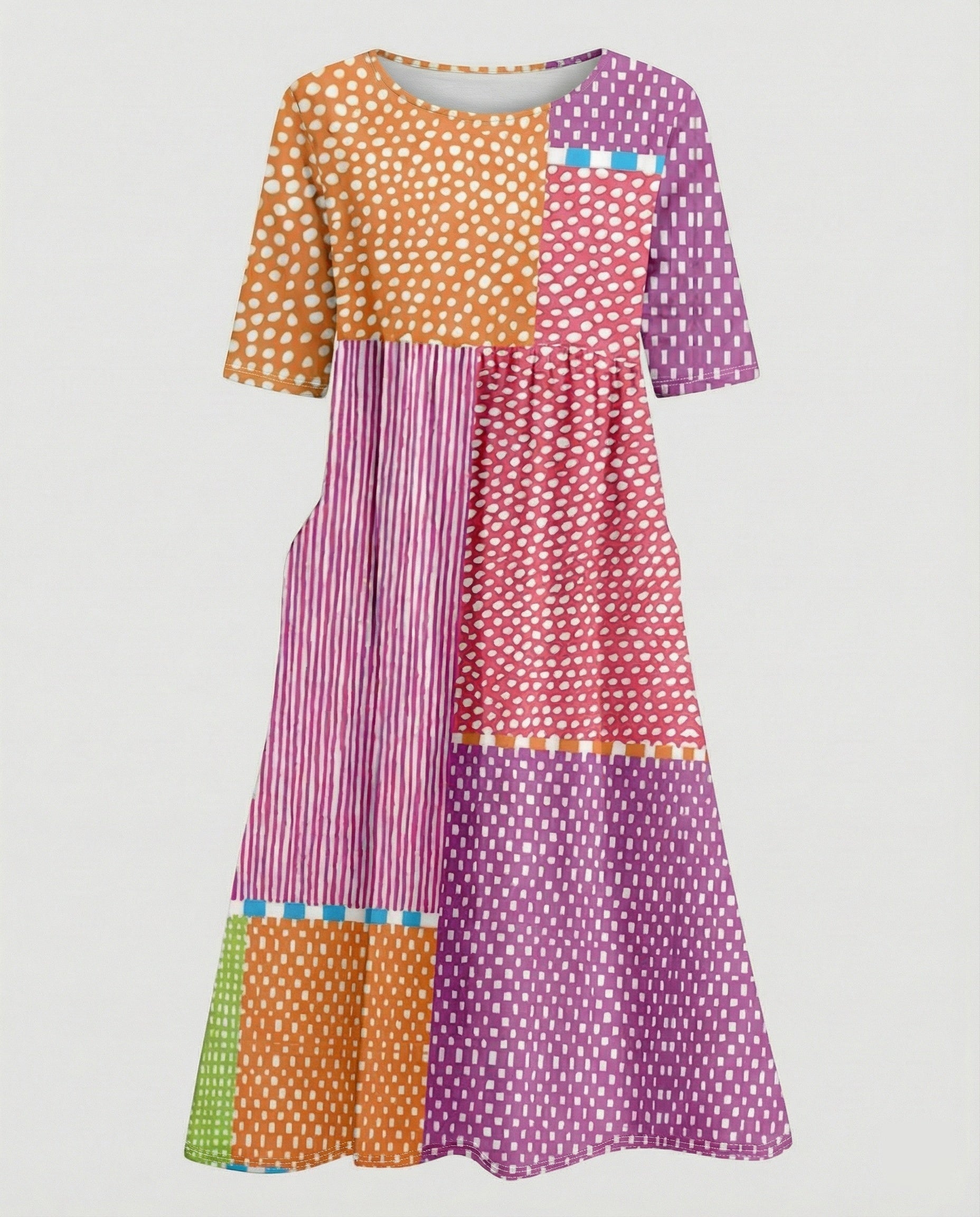 Women's maxi dress with pockets airy