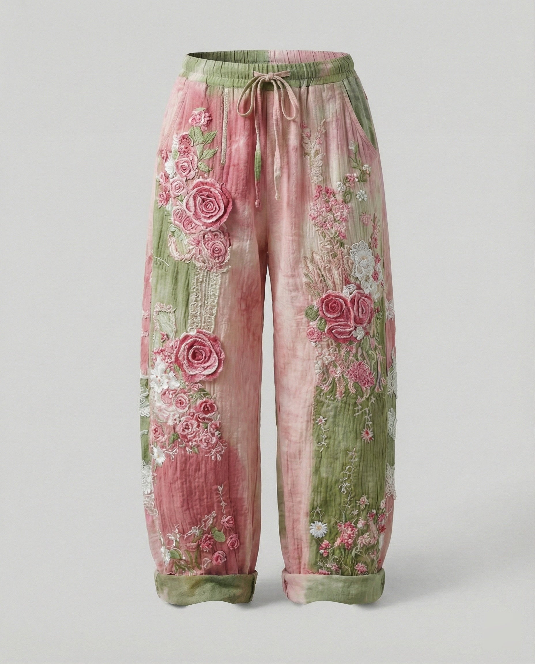 Women's Harem Pants Boho Patchwork