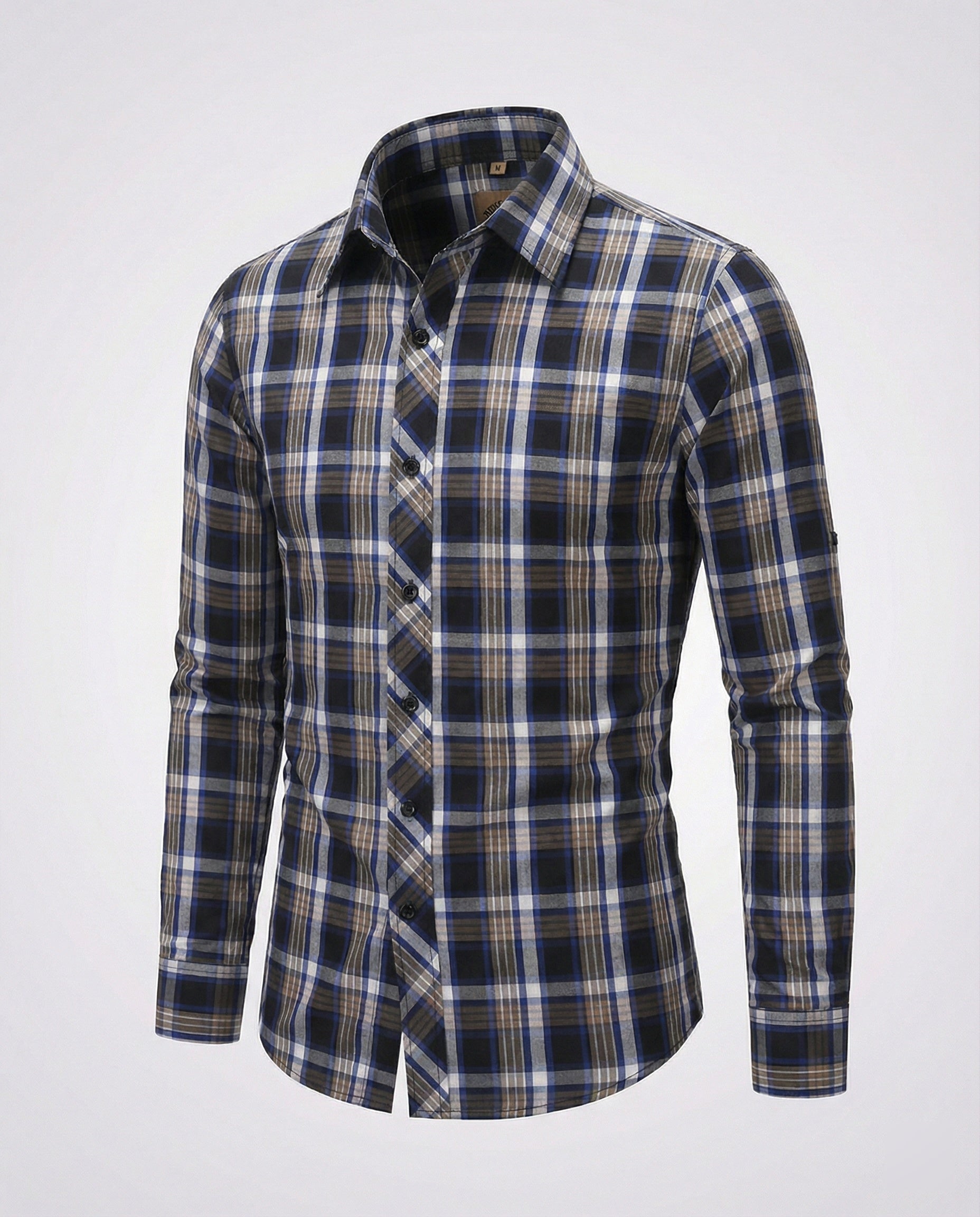Men's Casual Shirt Checkered Tailored