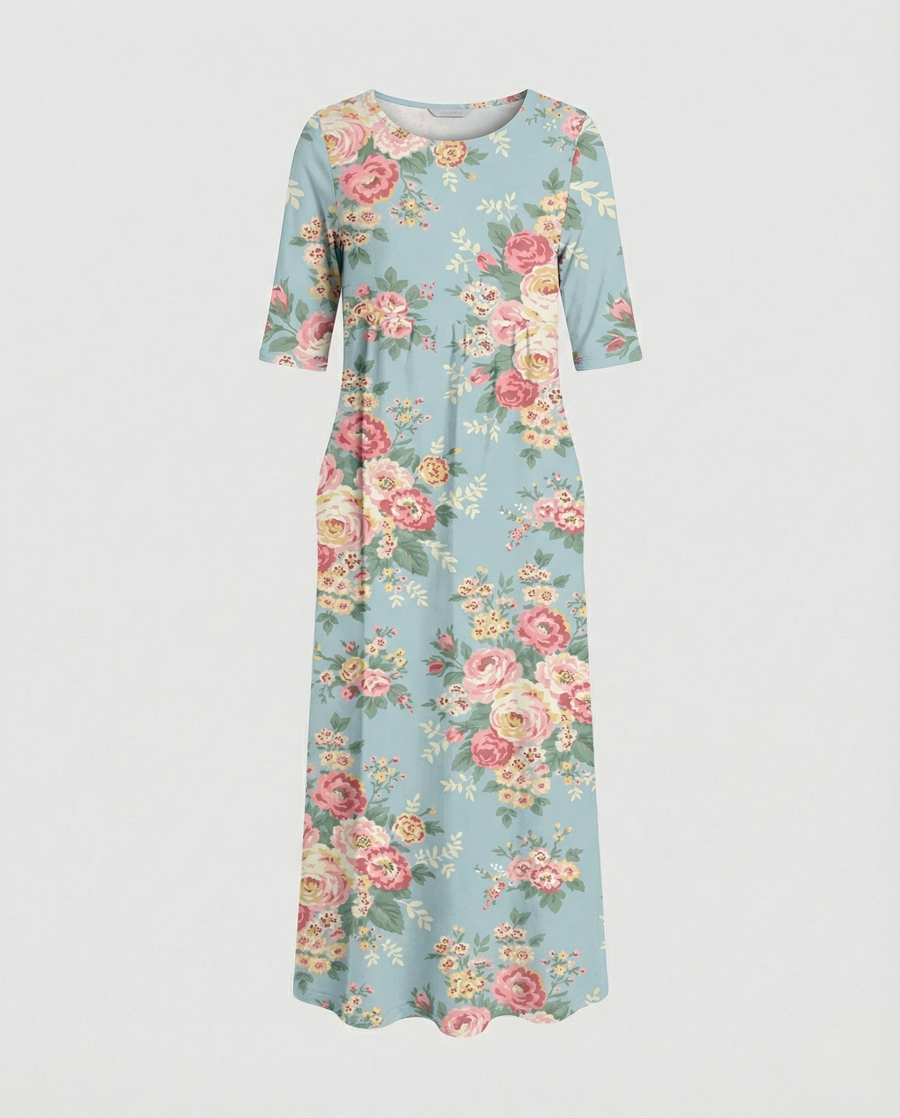 Women's maxi dress with pockets airy