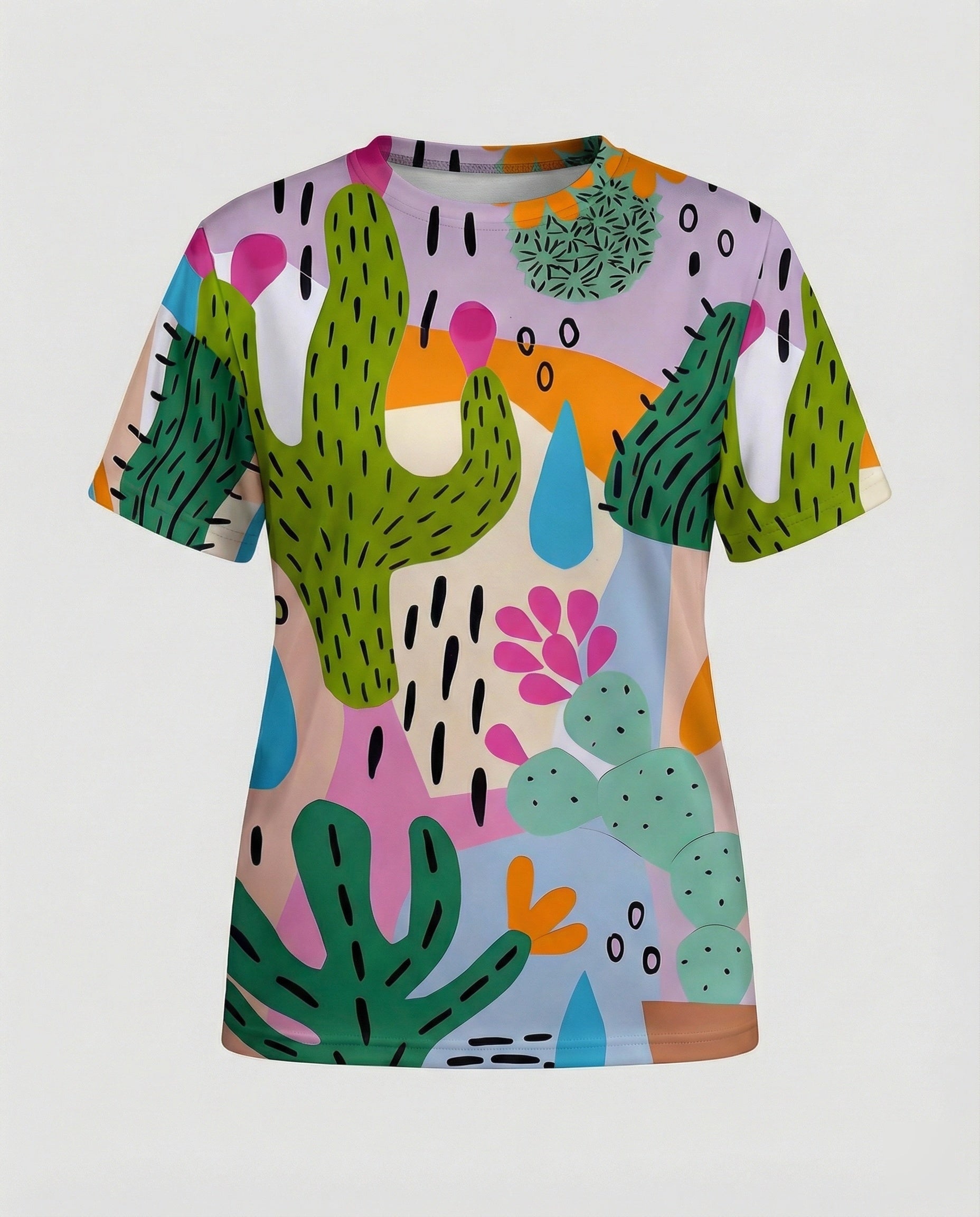 Short Sleeve Shirt Skull Print Women