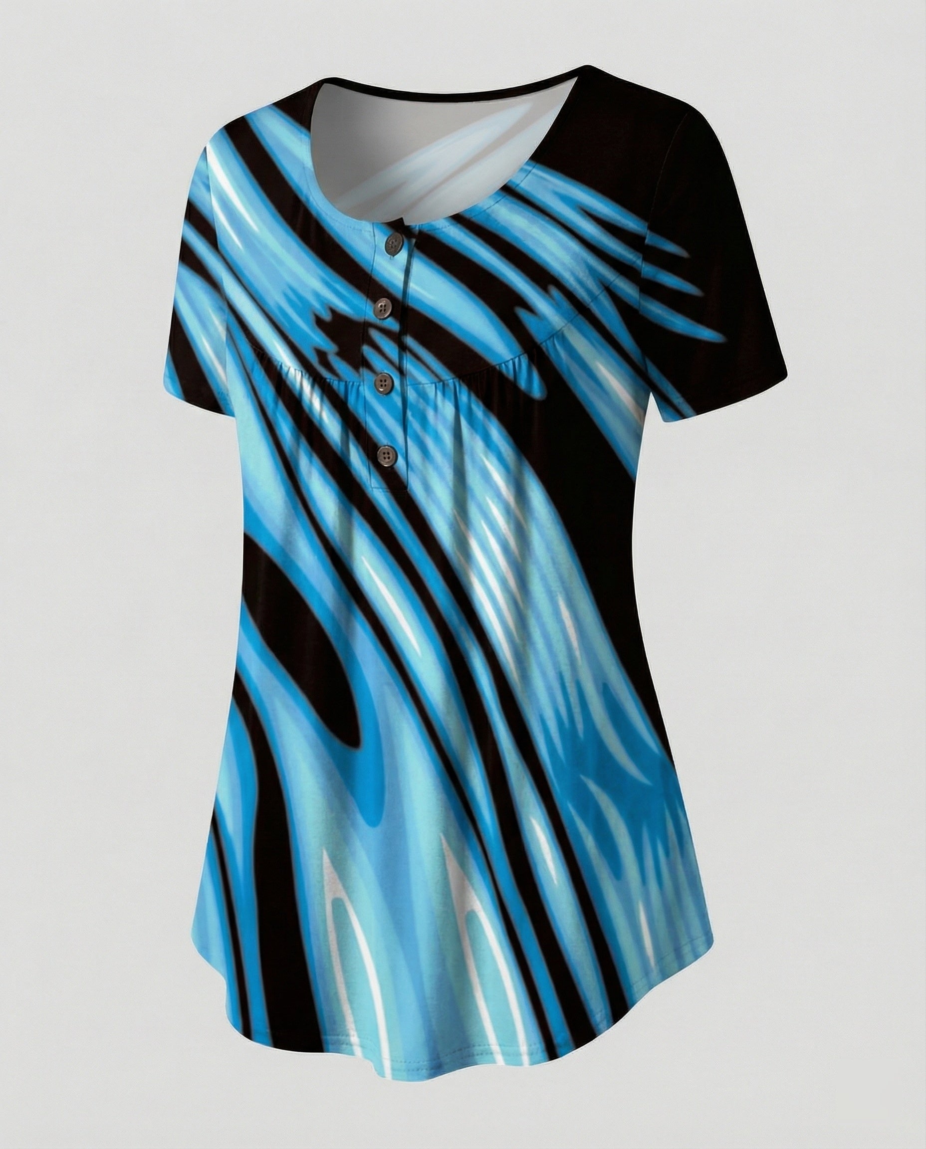 Women's Tunic Women's U-Neck Print