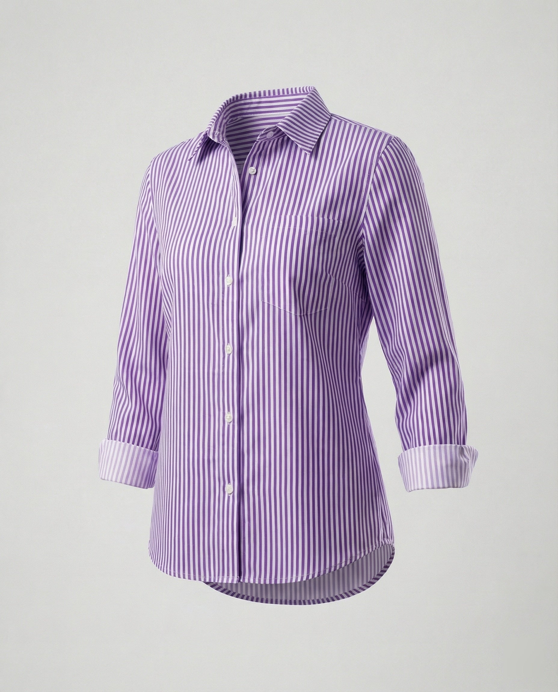 Long Sleeve Shirt Blouse Patchwork Ladies