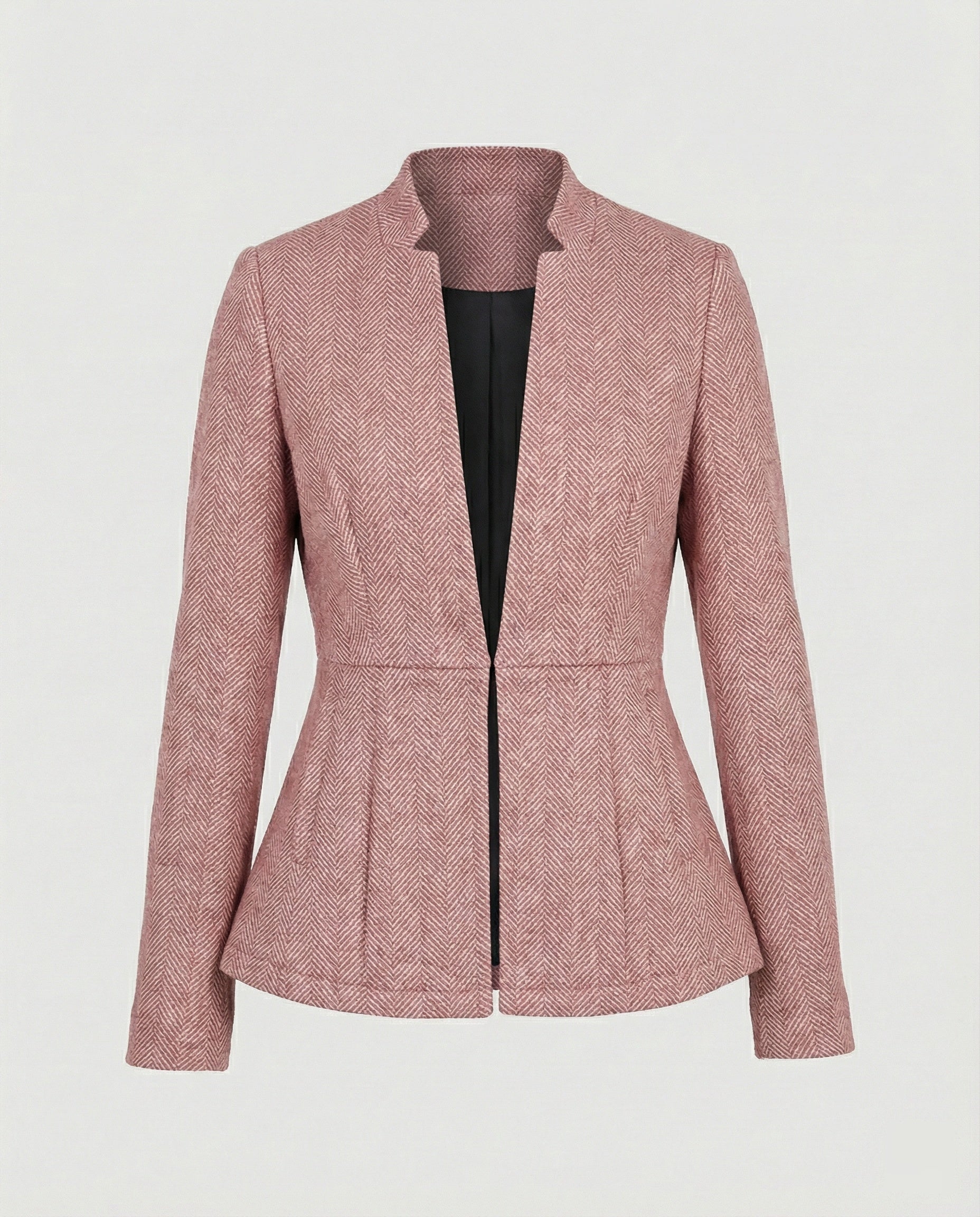 Women's Blazer Sleeveless Houndstooth