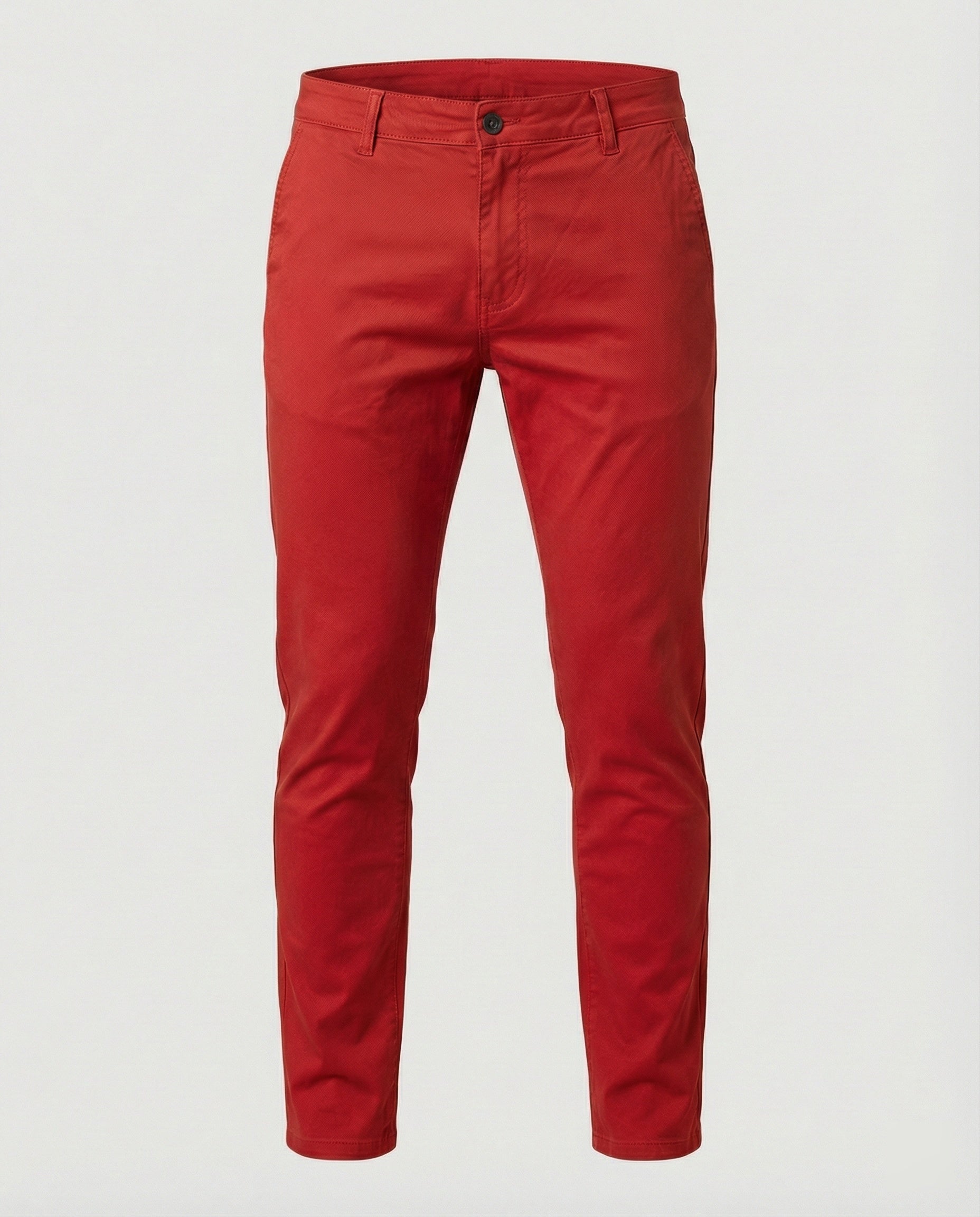 Men's Slim Fit Chino Pants with Elastic Waistband
