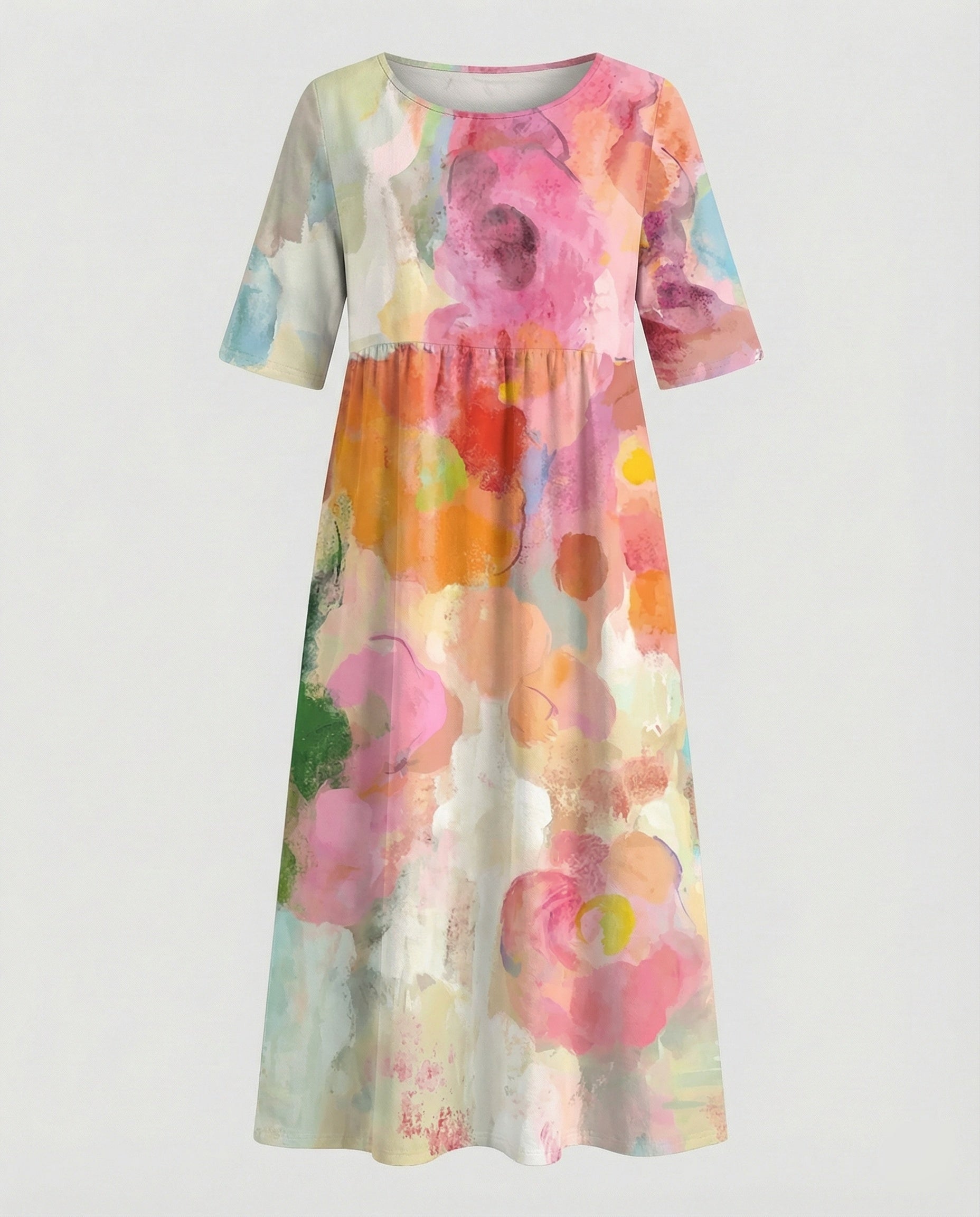 Women's maxi dress with pockets airy
