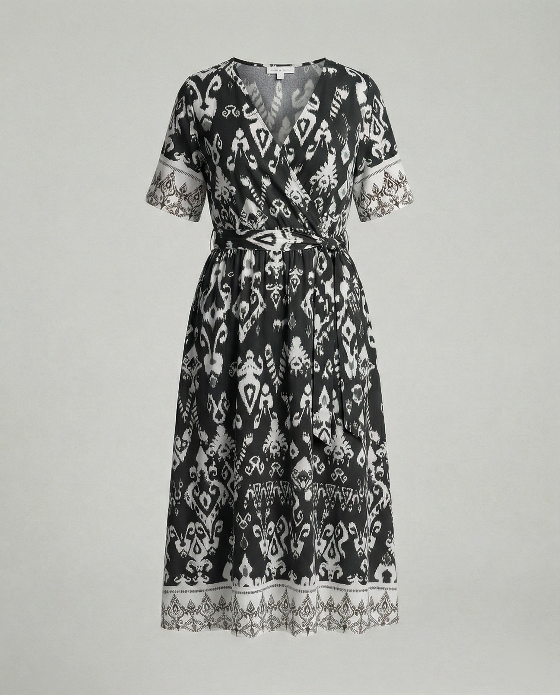 Women Midi Dress Wrap Dress A-Line with Belt