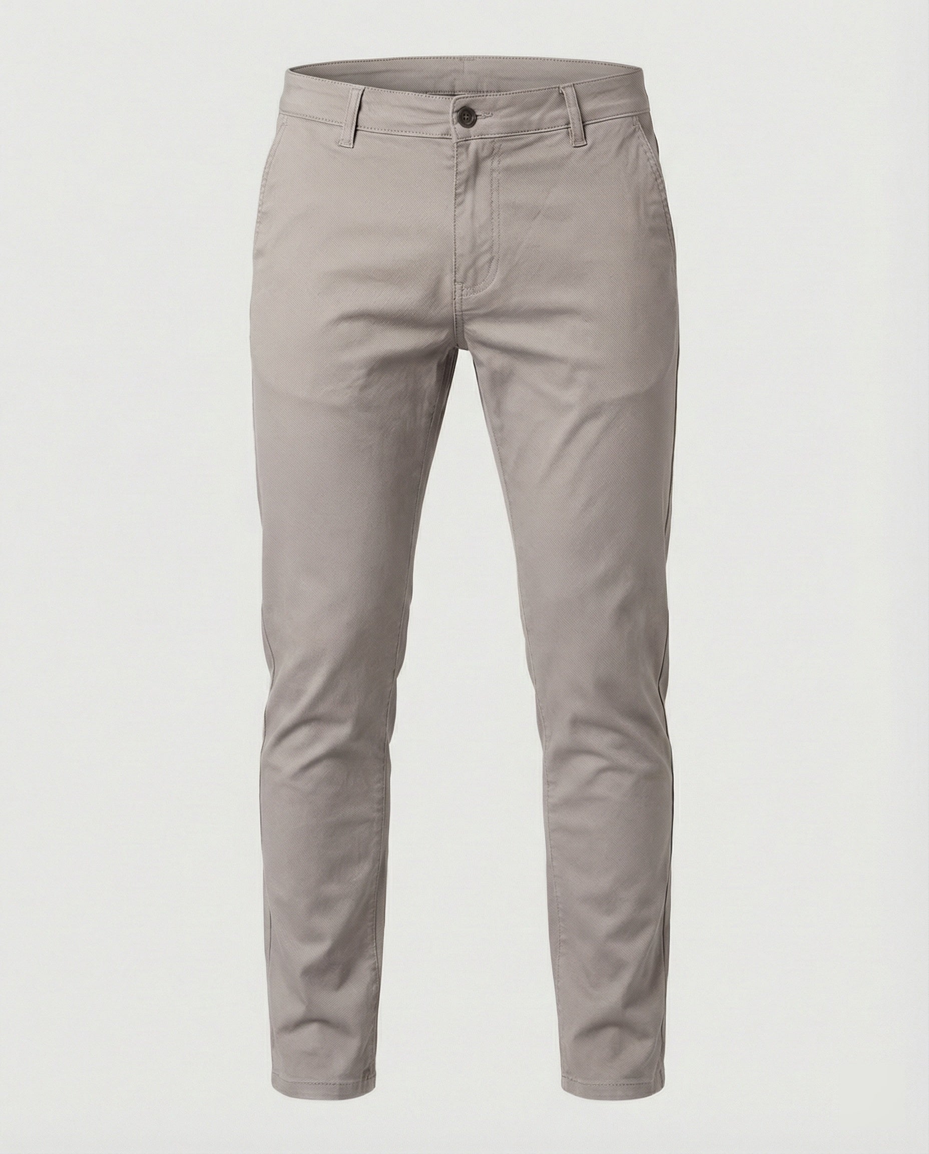 Men's Slim Fit Chino Pants with Elastic Waistband