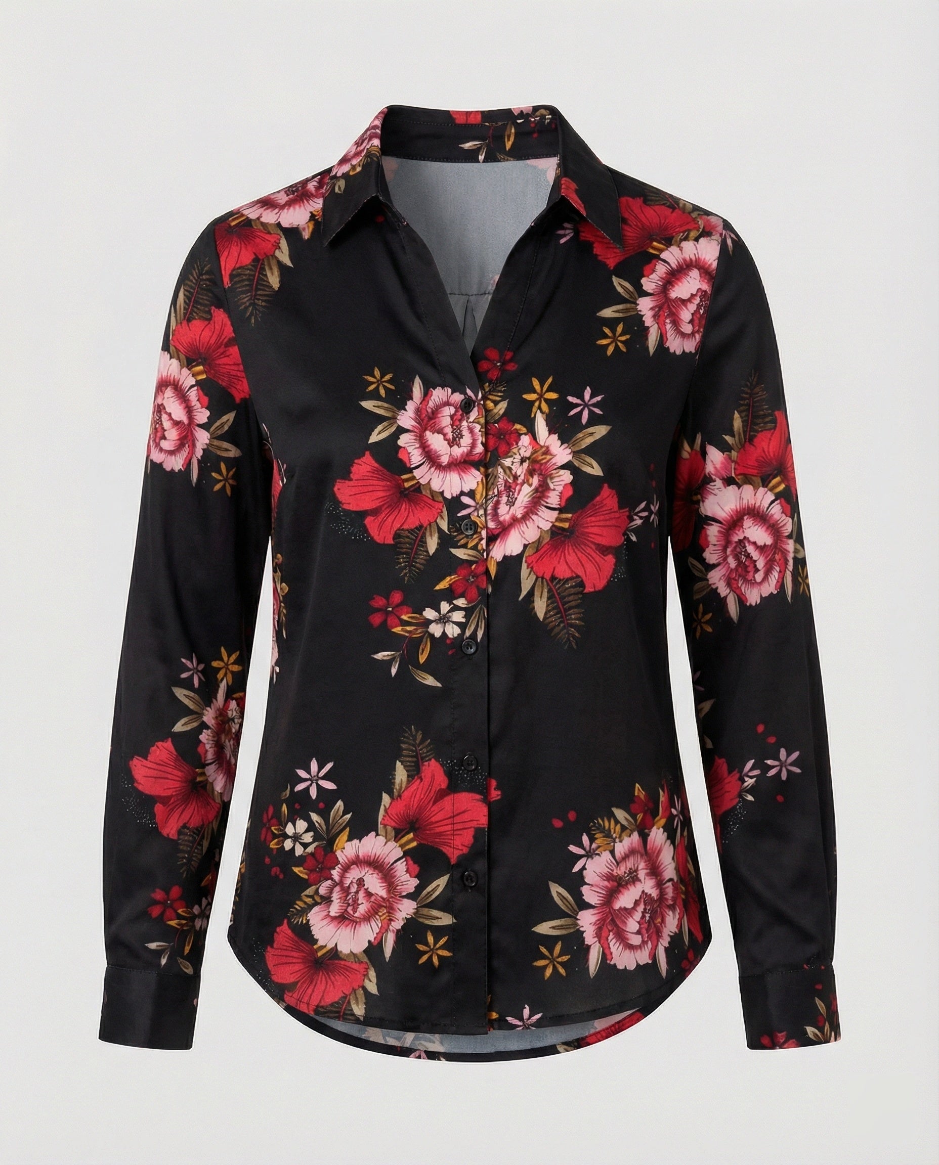 Women's Shirt Blouse Cat Print