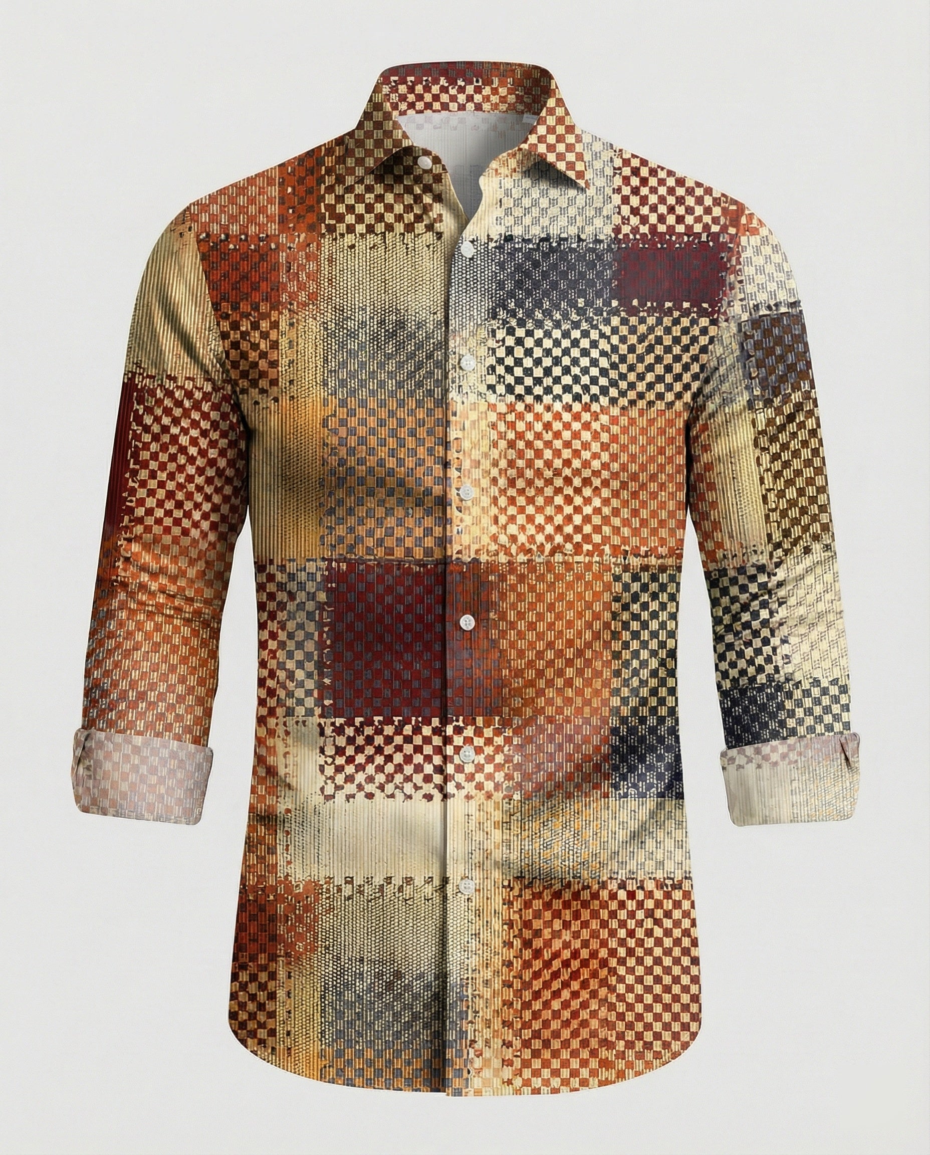 Men's Business Long Sleeve Shirt Striped
