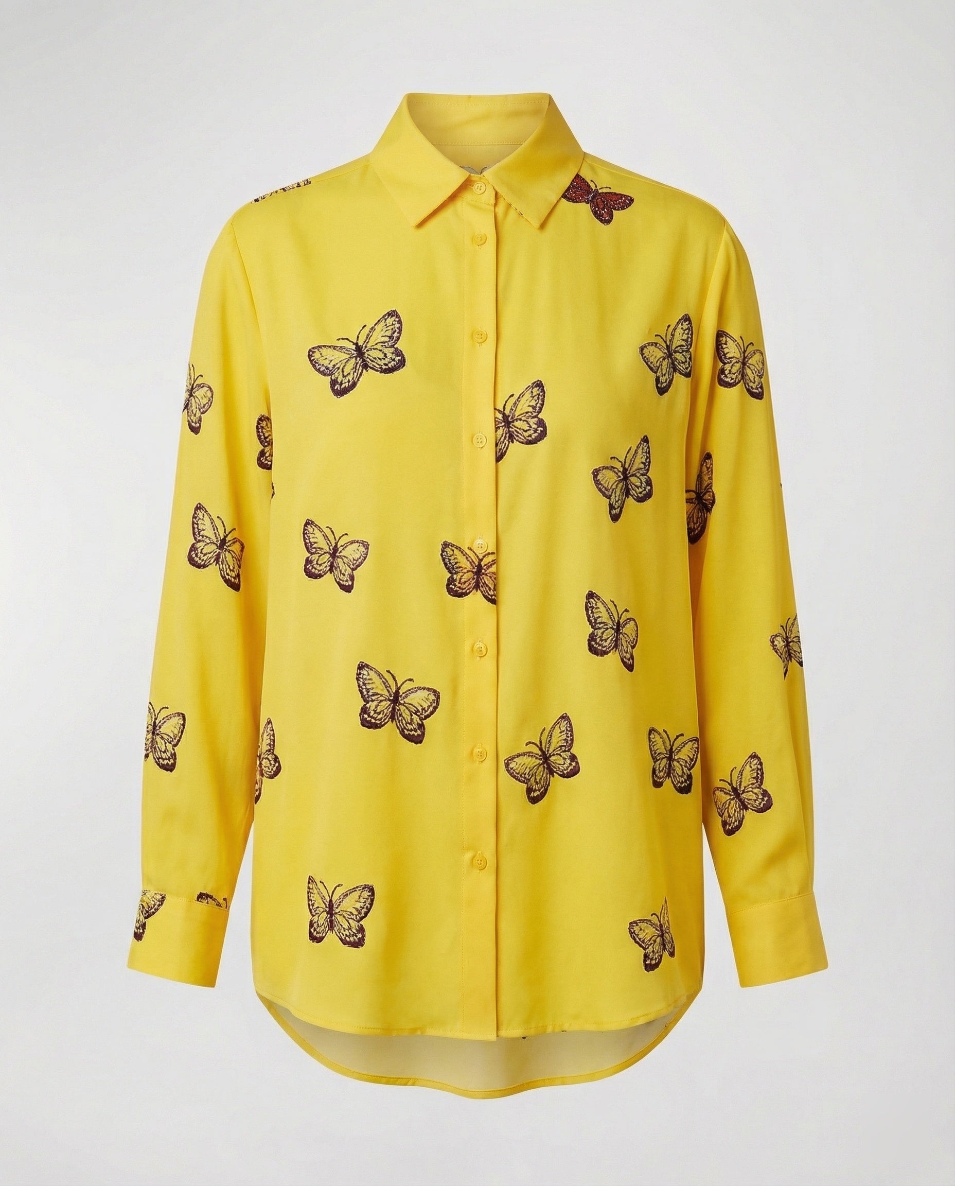 Light blouse women watercolor flowers