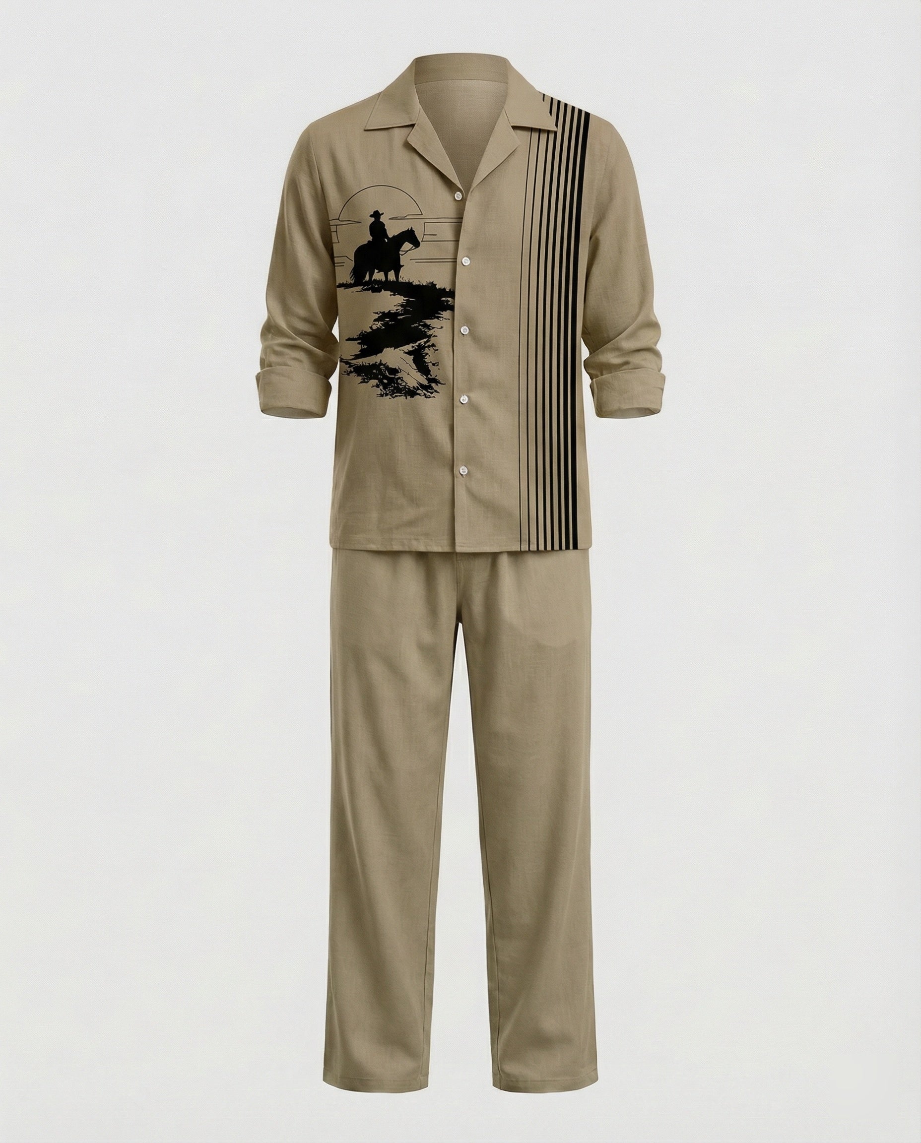 Men's Two-Piece Set Viscose Leisure