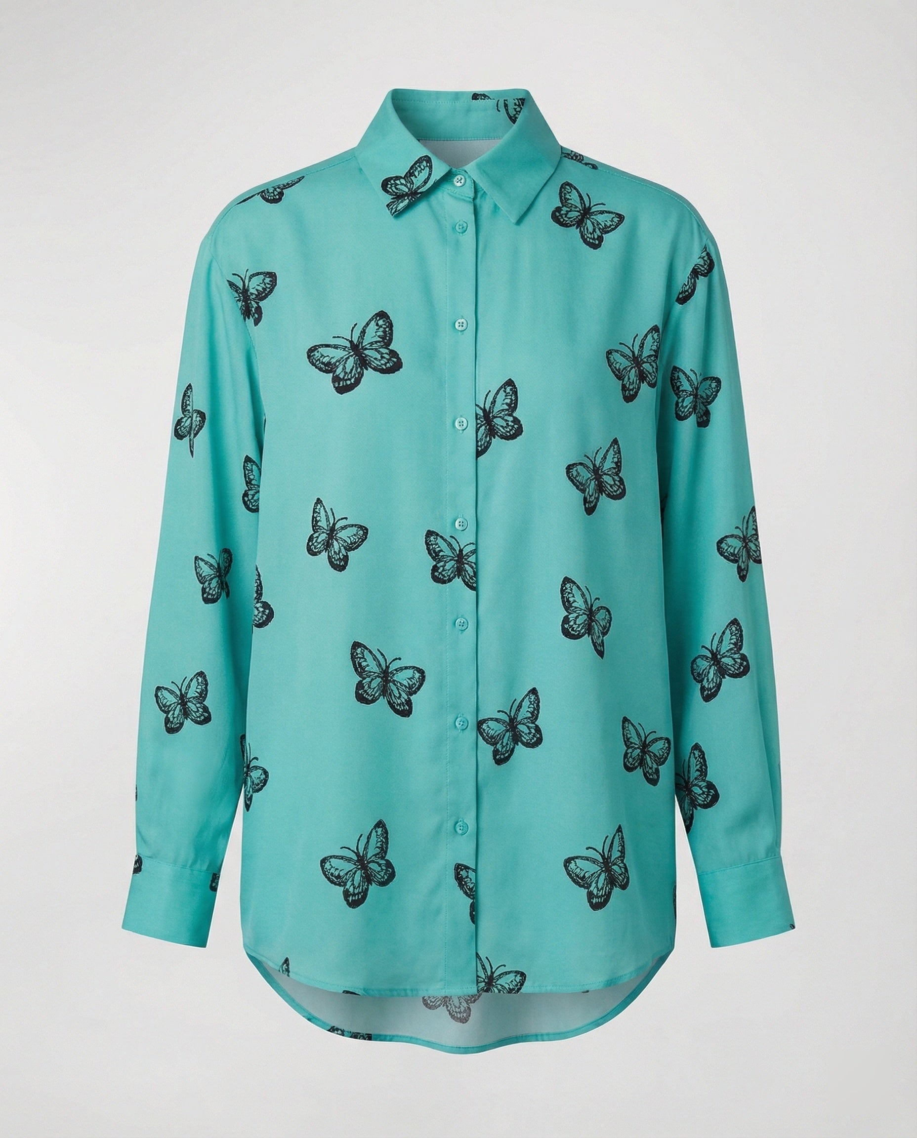 Light blouse women watercolor flowers