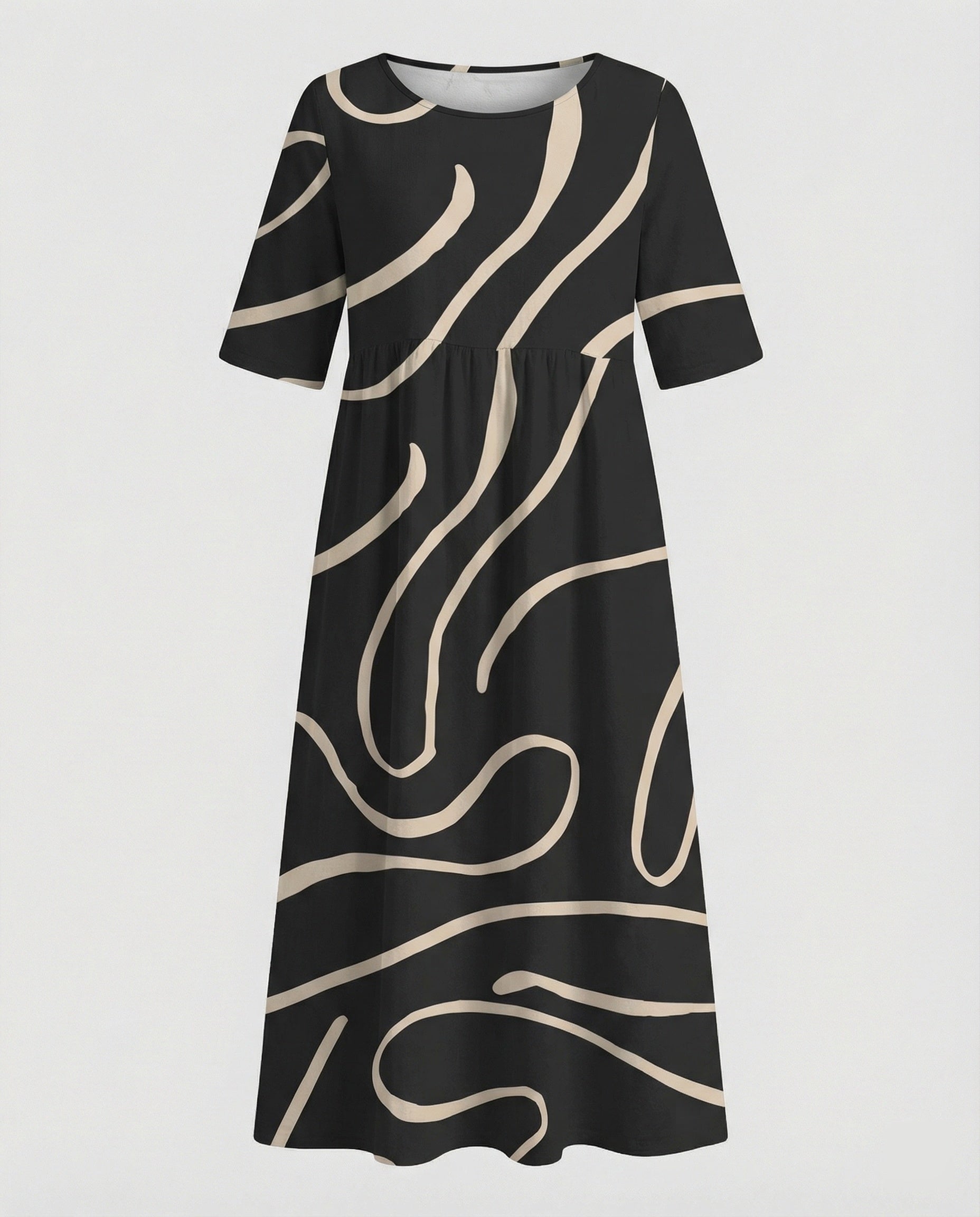 Women's maxi dress with pockets airy