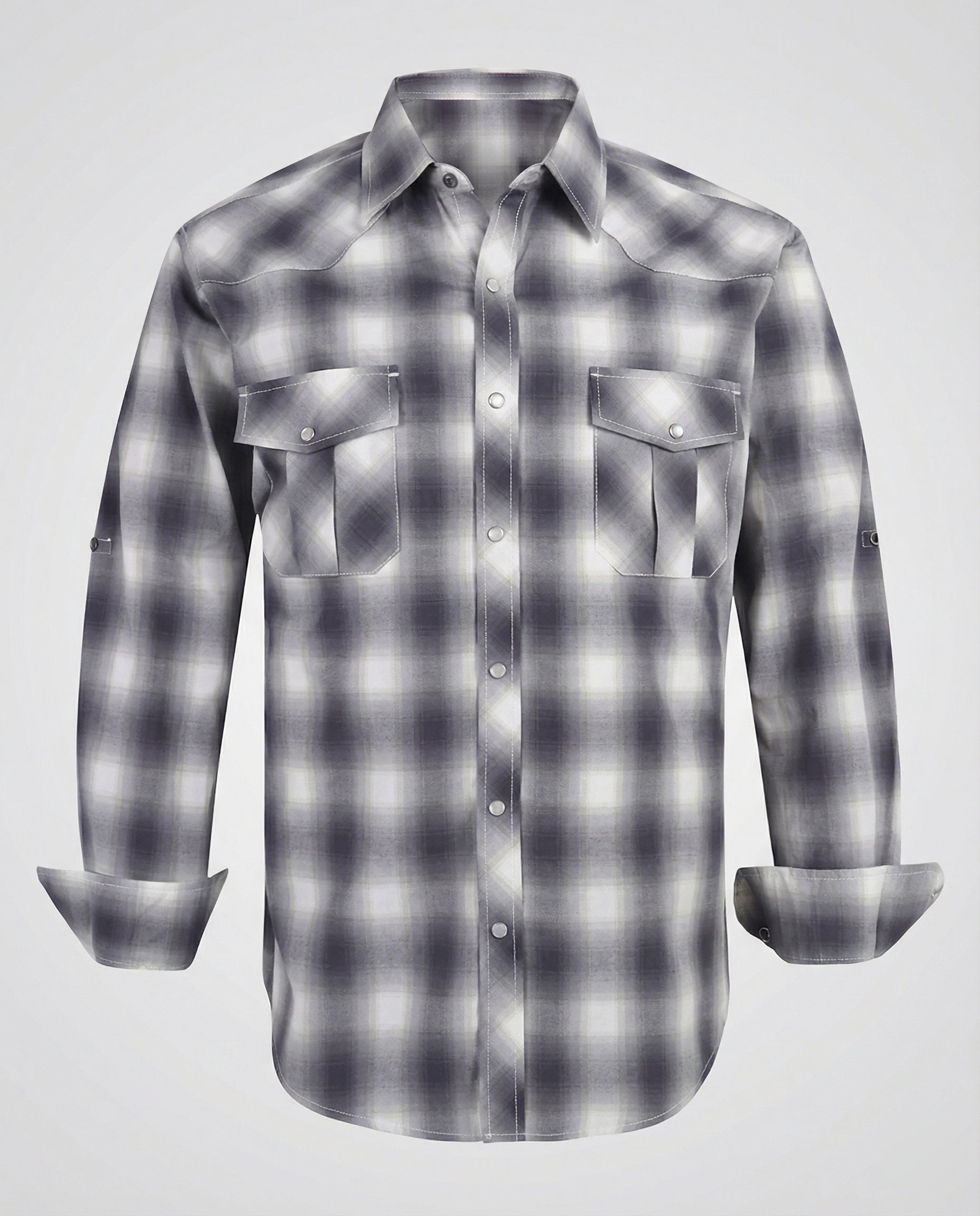 Men's Casual Shirt Checkered Tailored