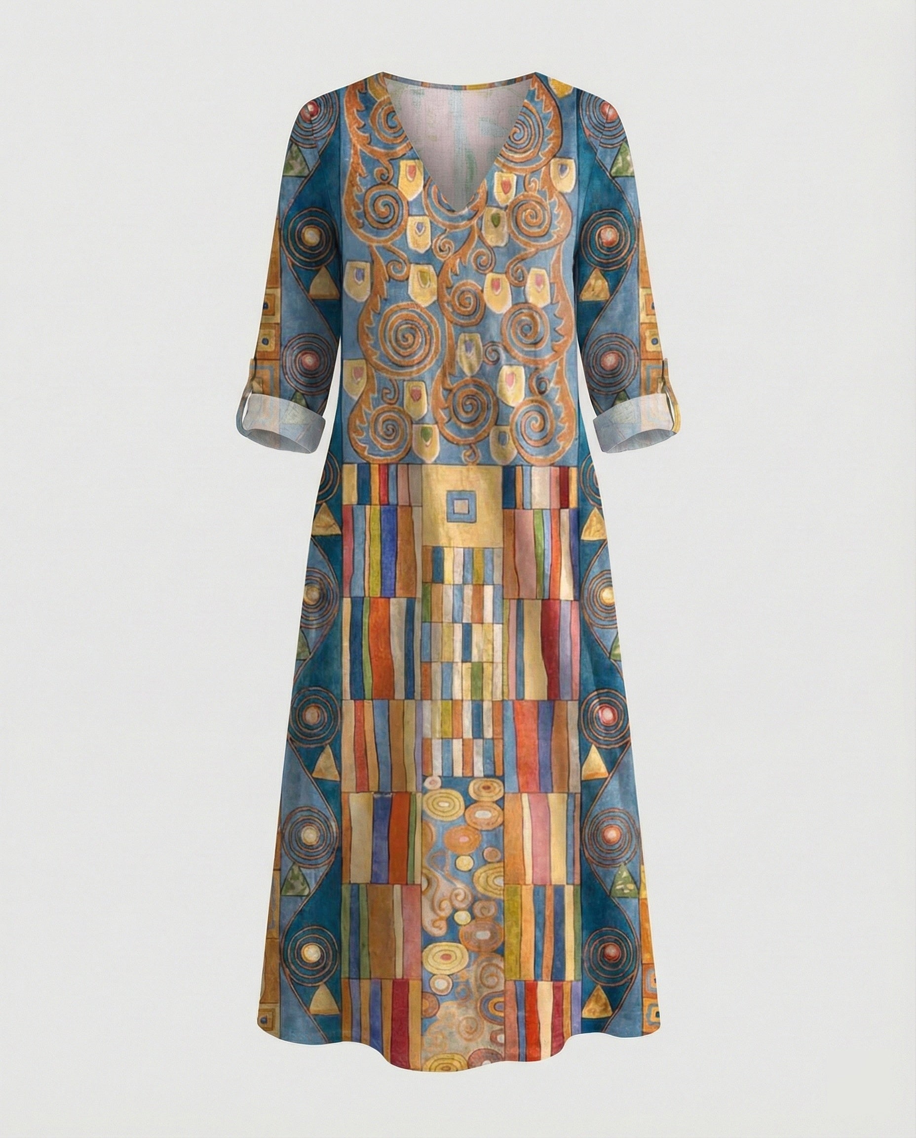 Boho Maxi Dress Summer Women Pockets