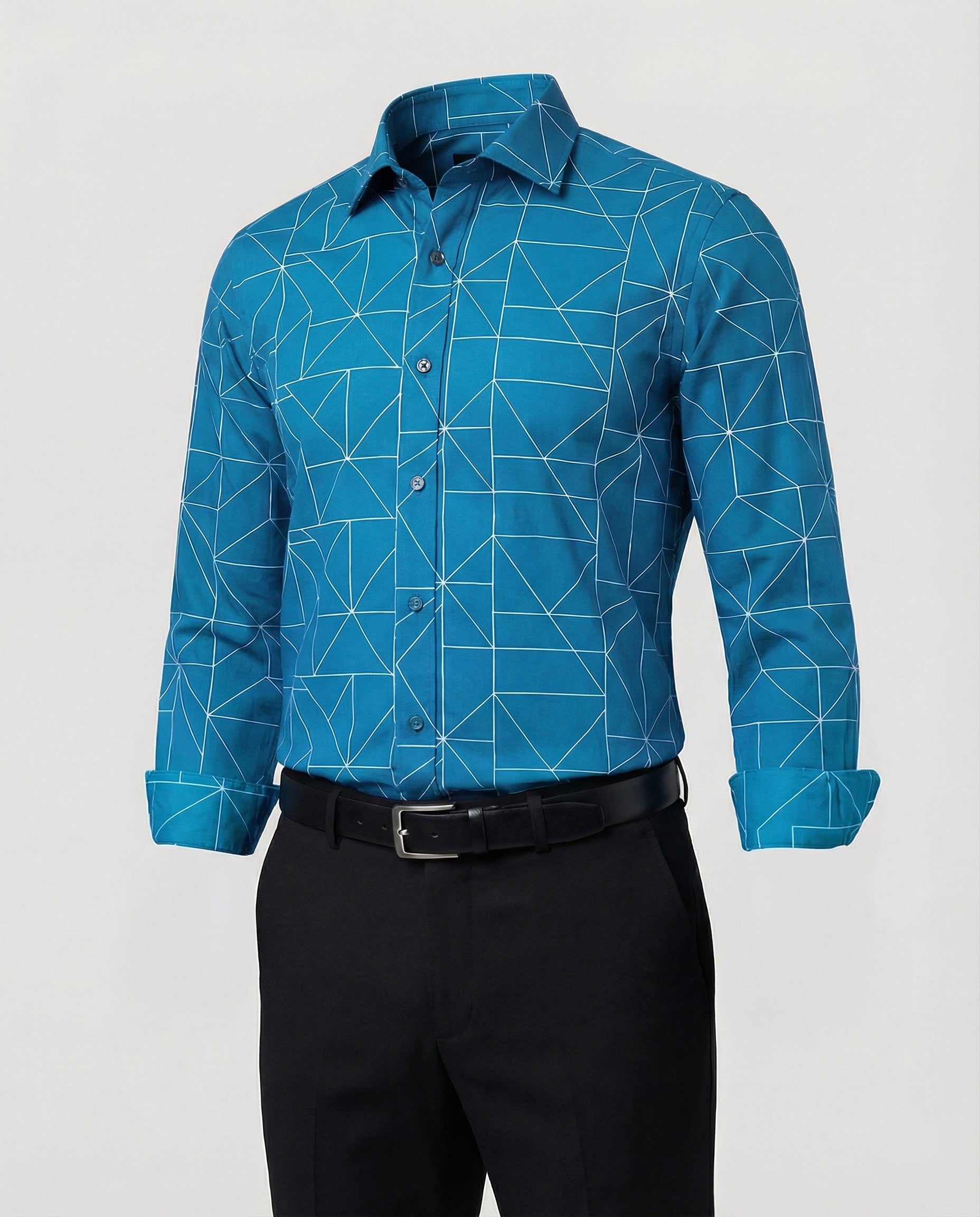 Men's Business Shirt Shark Collar