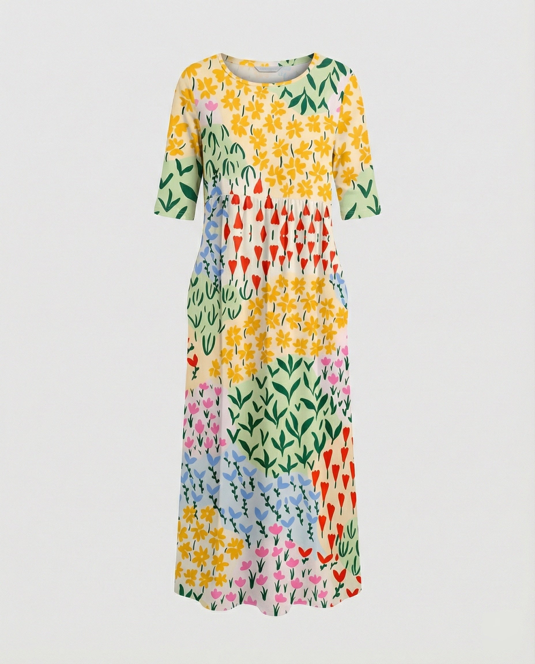 Women's maxi dress with pockets airy