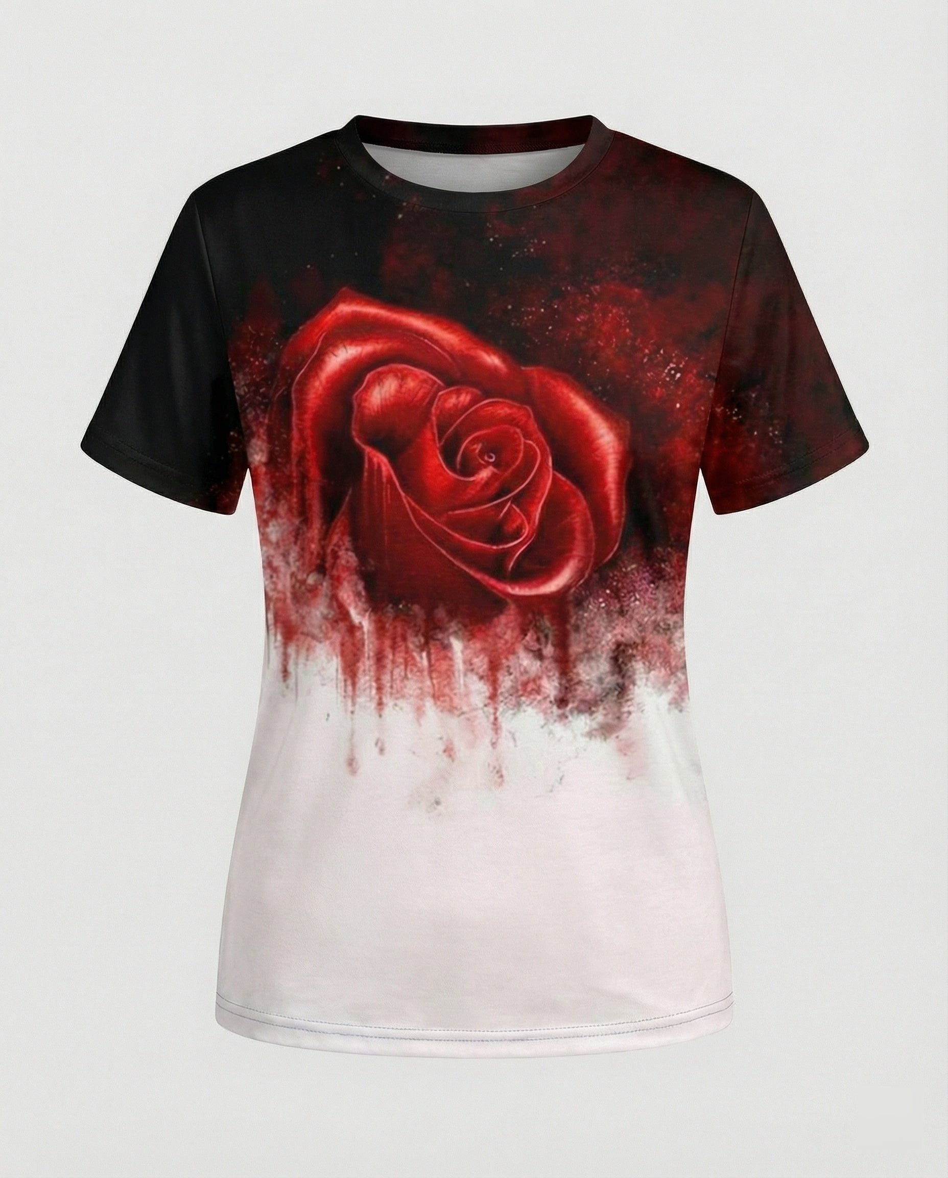 Short Sleeve Shirt Women With Floral Print