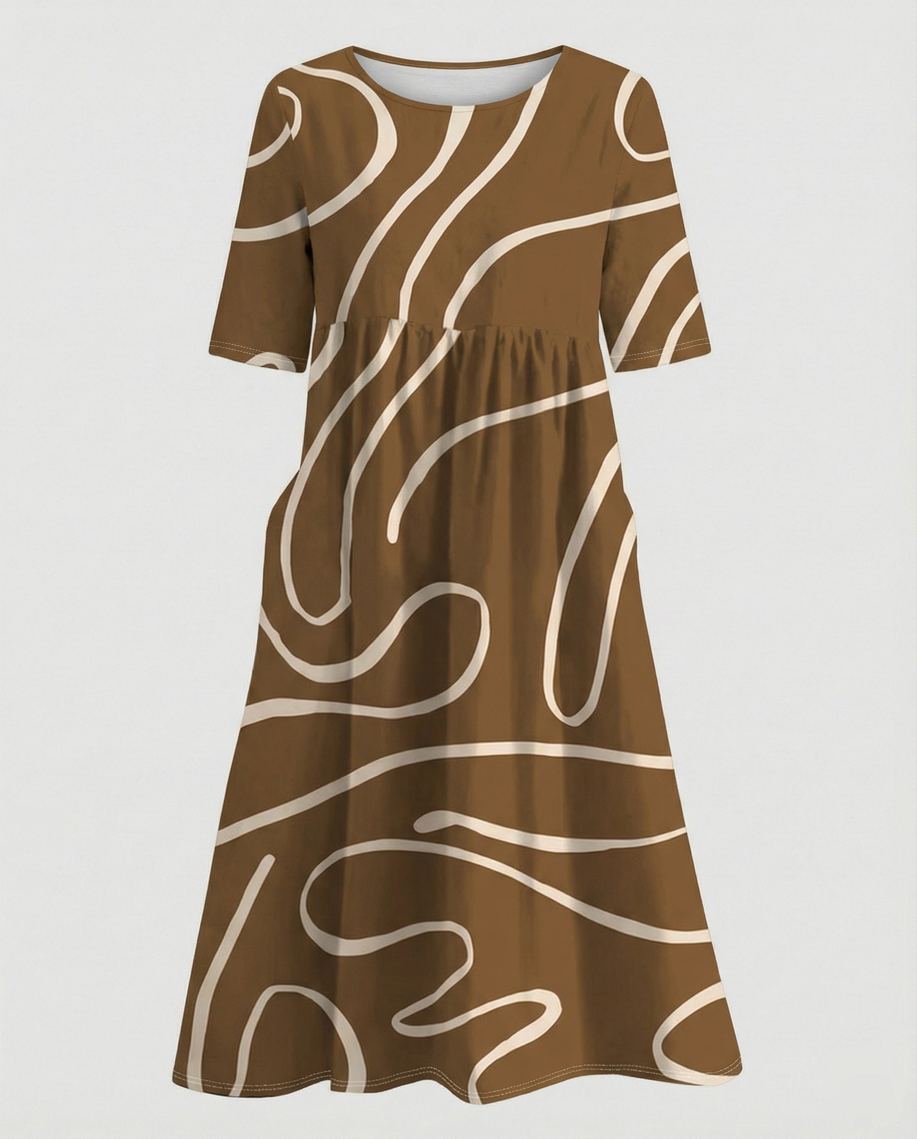 Women's maxi dress with pockets airy